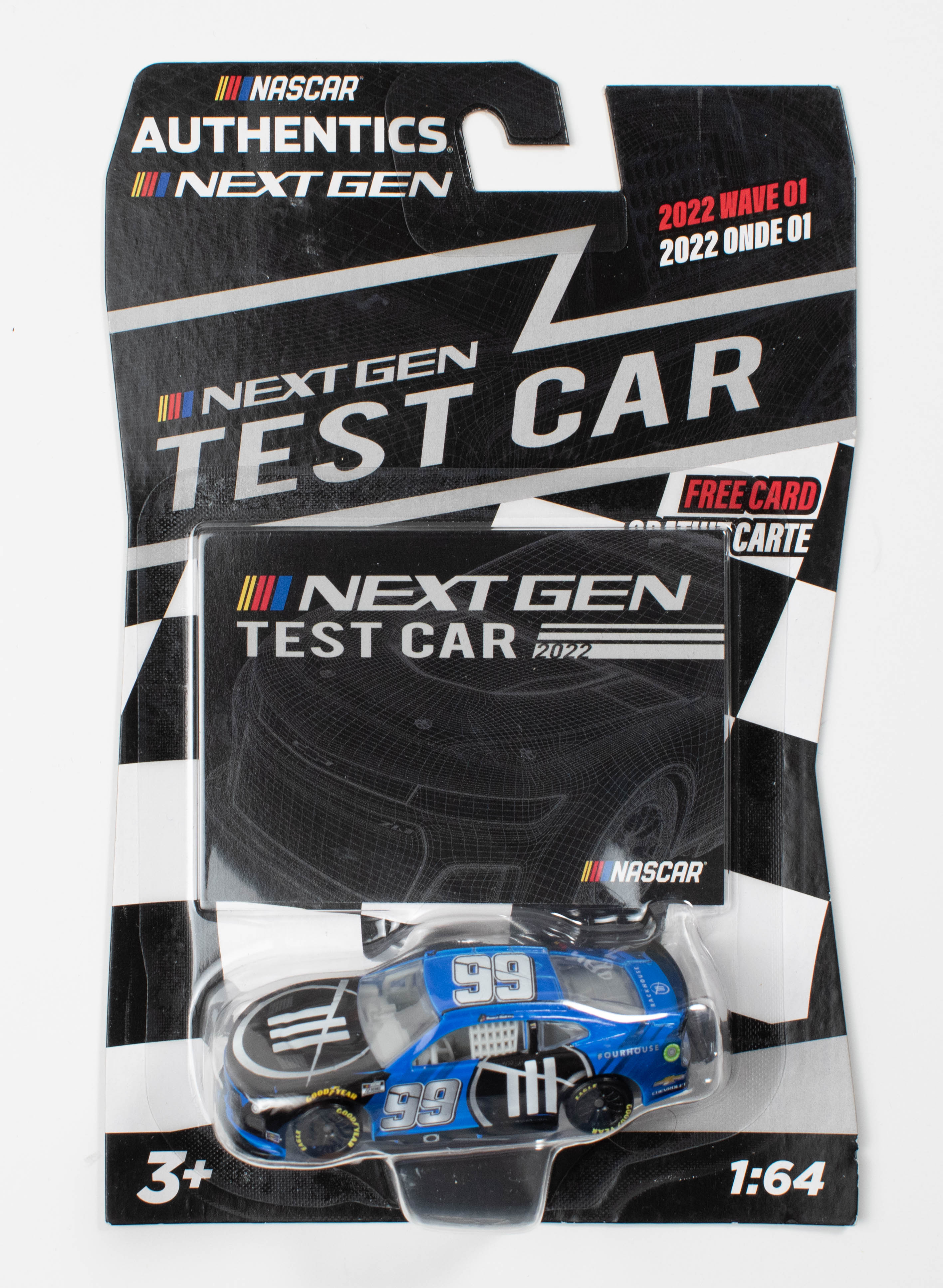 Nascar Authentics Next GEN Test Car 2022 1:64 Scale Wave 01 #99 Daniel Suarez
