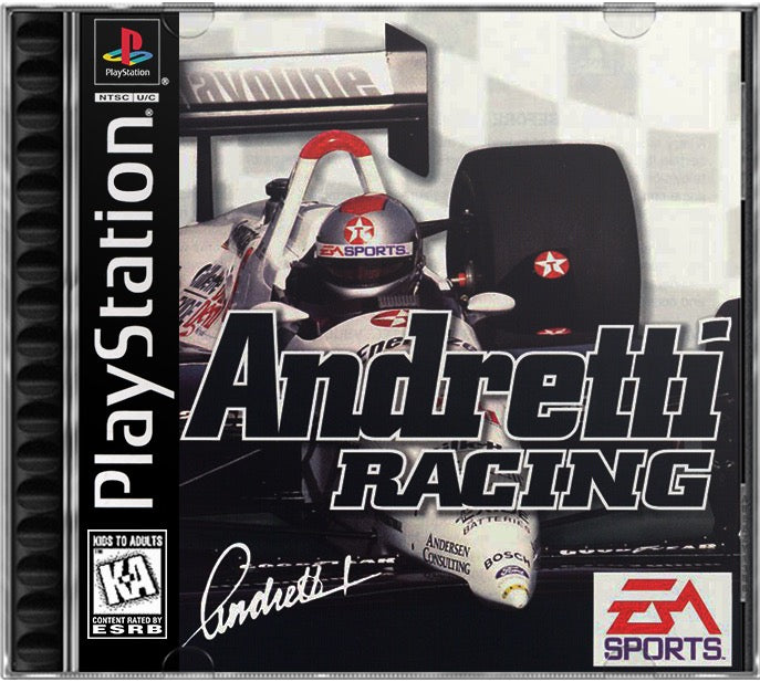 Andretti Racing PS1 Sony Playstation 1 Used Video Game