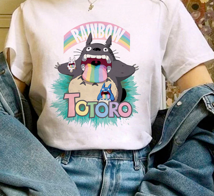 Female T-Shirt Anime White Shirt NEW 102002