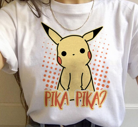 Female T-Shirt Anime White Shirt NEW 102009