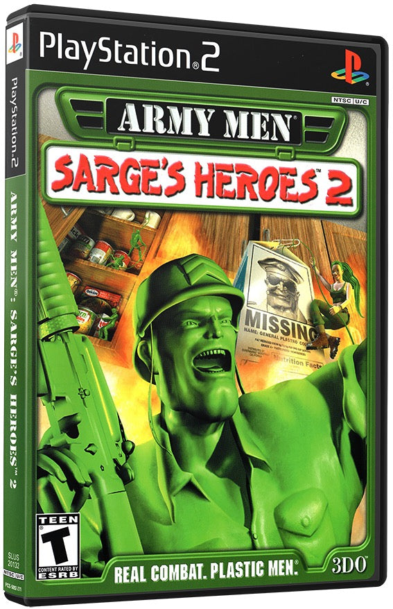 Army Men - Sarge's Heroes 2 PS2 Sony Playstation 2 Used Video Game PS2