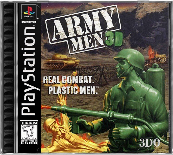 Army Men 3D PS1 Sony Playstation 1 Used Video Game