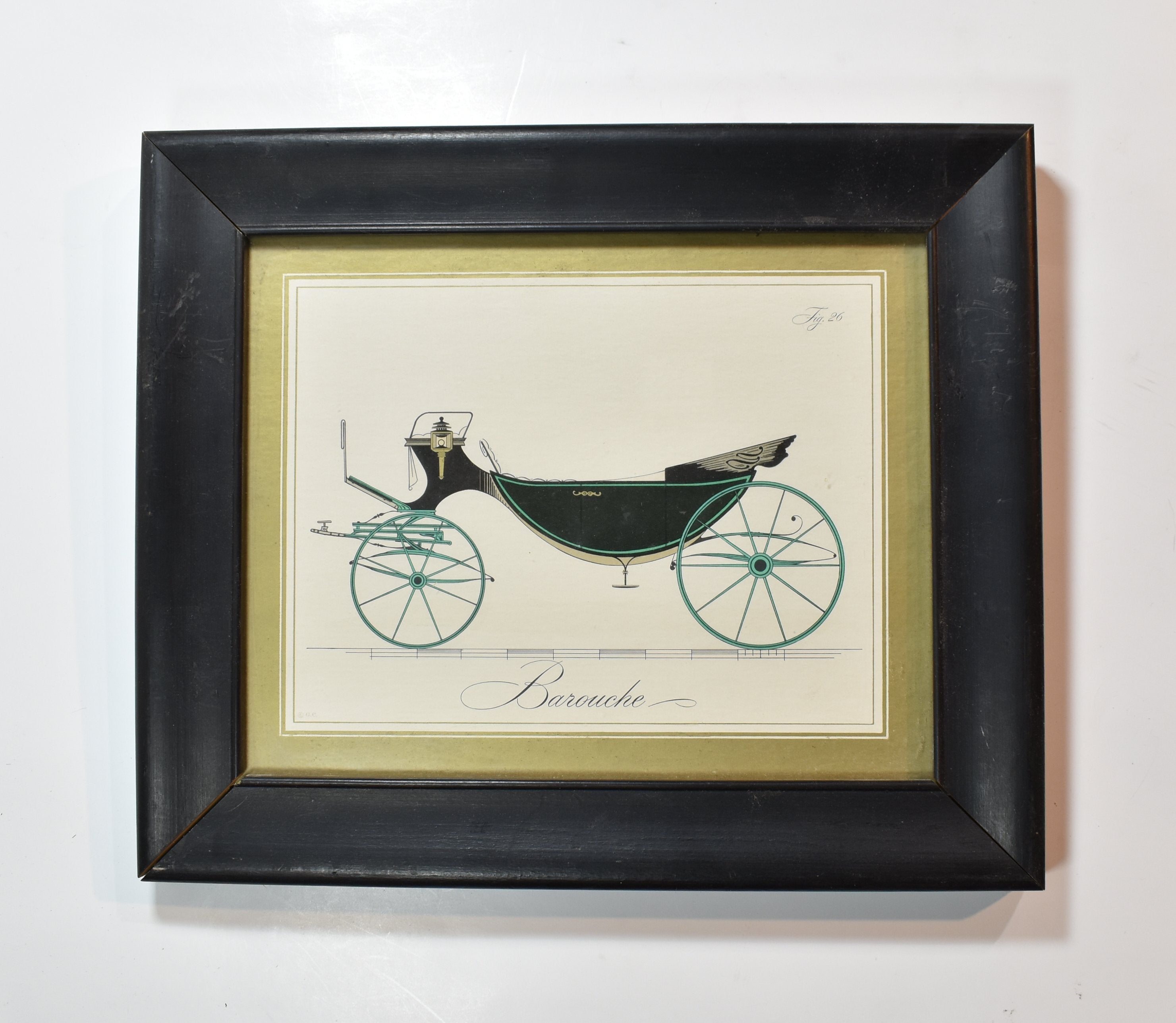 Barouche Antique Print 1851 Phaeton Barouche Dog-Cart Carriage Victorian Transpo