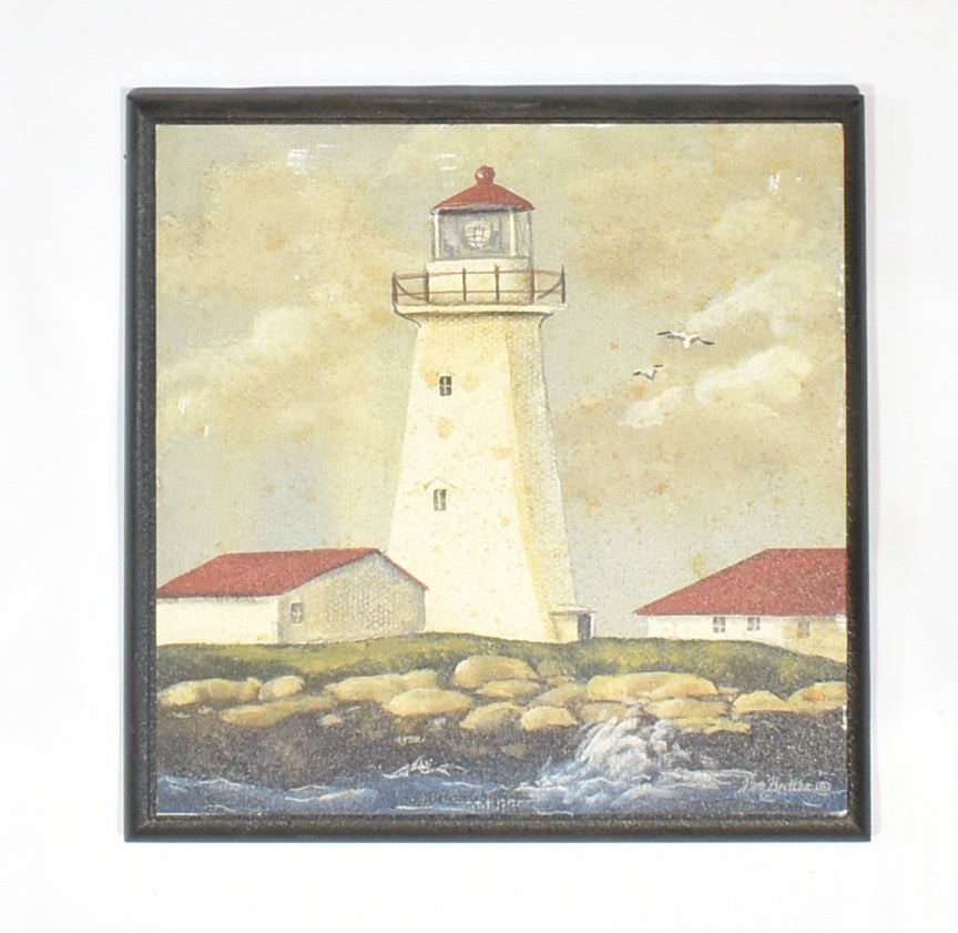 Light House Hanging Display Artwork Print Used 8 x 8