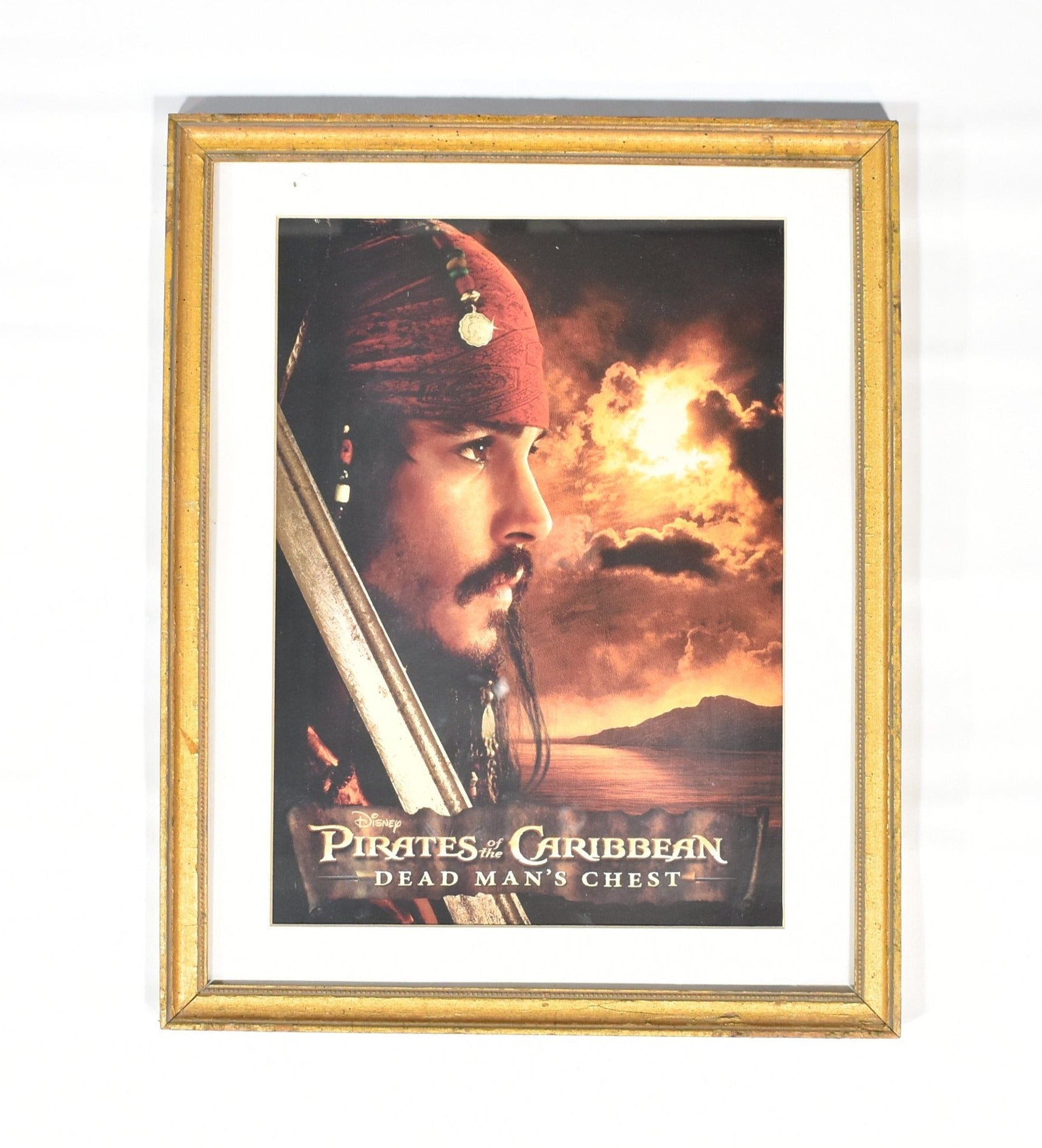 Pirates of the Caribbean Framed Movie Cover Dead Mans Chest