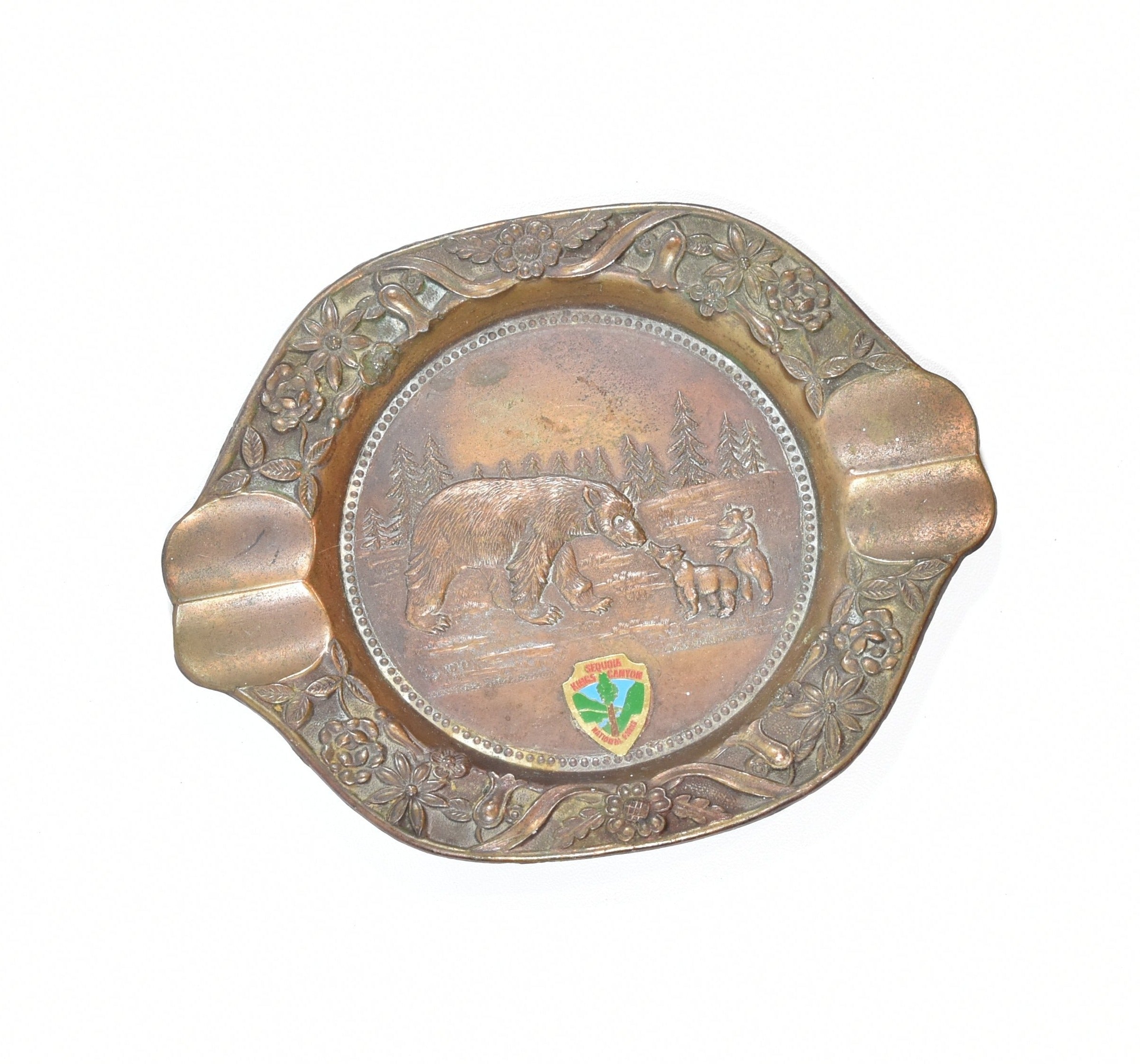 Vintage Sequoia Kings Canyon Ash tray National Park Used item Authentic 5 inch
