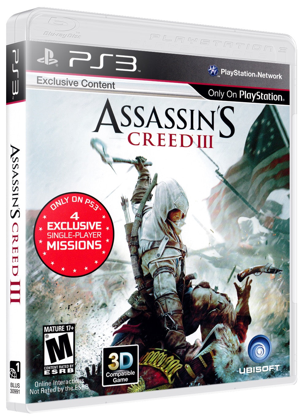 Assassin's Creed III (Variant 4) PS3 Sony Playstation 3 Used Video Game