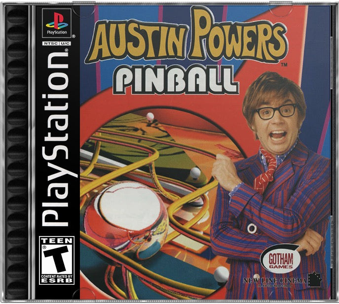 Austin Powers Pinball PS1 Sony Playstation 1 Used Video Game