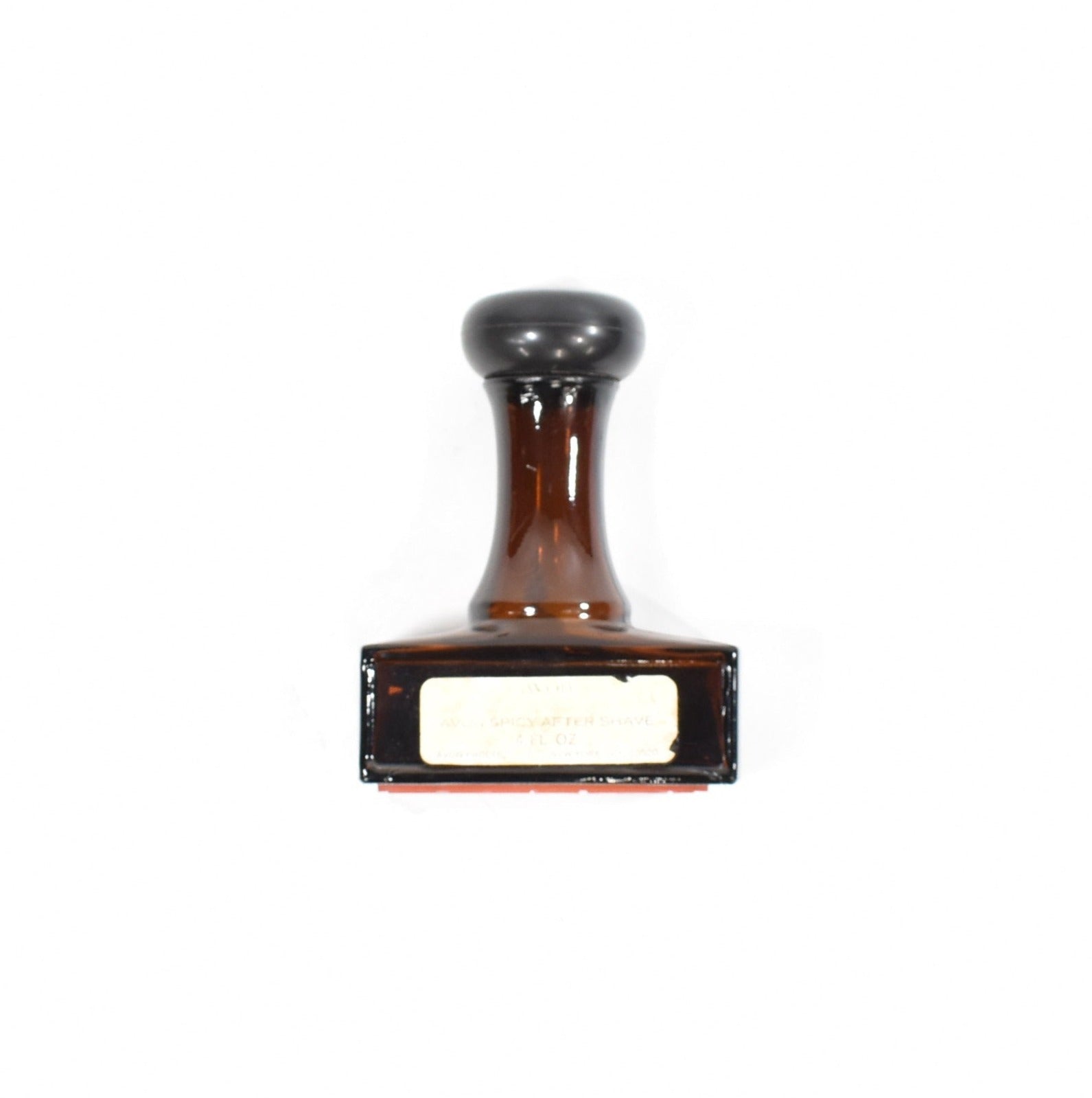 Avon Bottle Used Glass Stamp Paid Decanter Brown
