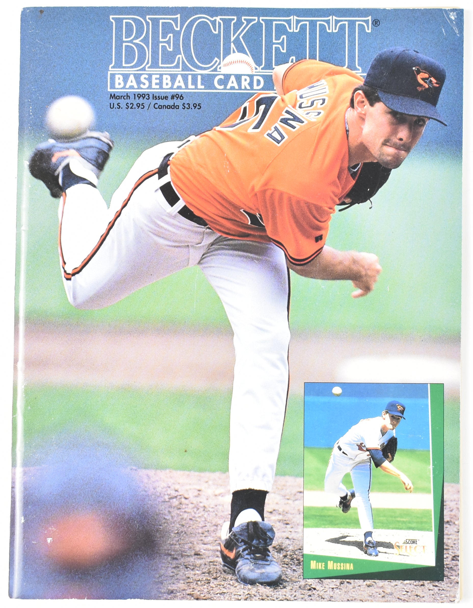 Beckett Baseball Card Monthly Issue 96 March 1993 Used Magazine