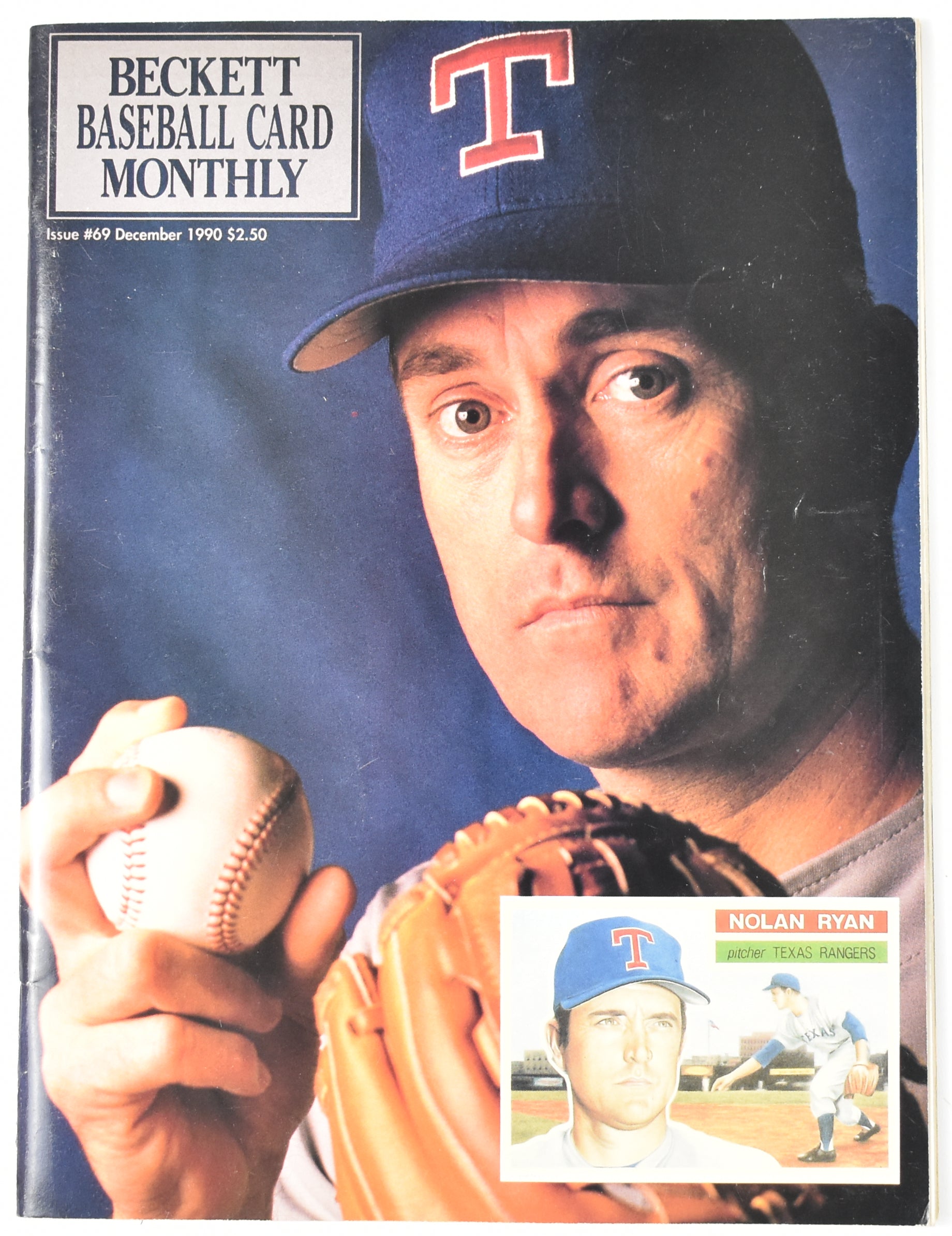 Beckett Baseball Card Monthly Issue 69 December 1990 Used Magazine
