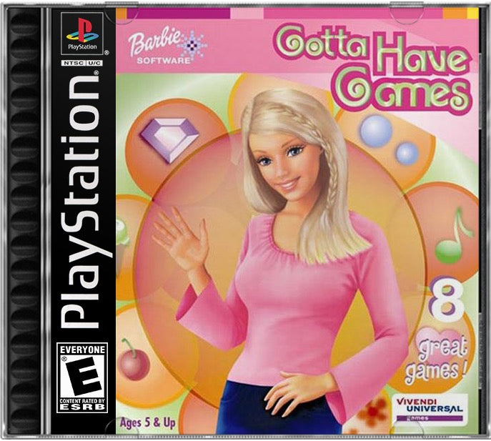 Barbie - Gotta Have Games PS1 Sony Playstation 1 Used Video Game