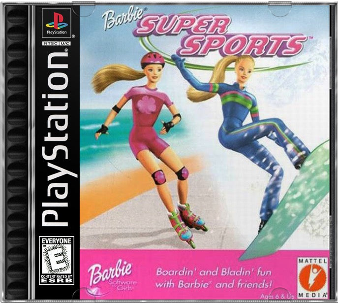 Barbie - Super Sports PS1 Sony Playstation 1 Used Video Game