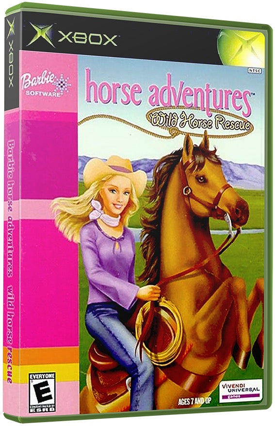 Barbie Horse Adventures - Wild Horse Rescue Used Microsoft XBOX Original Video Game