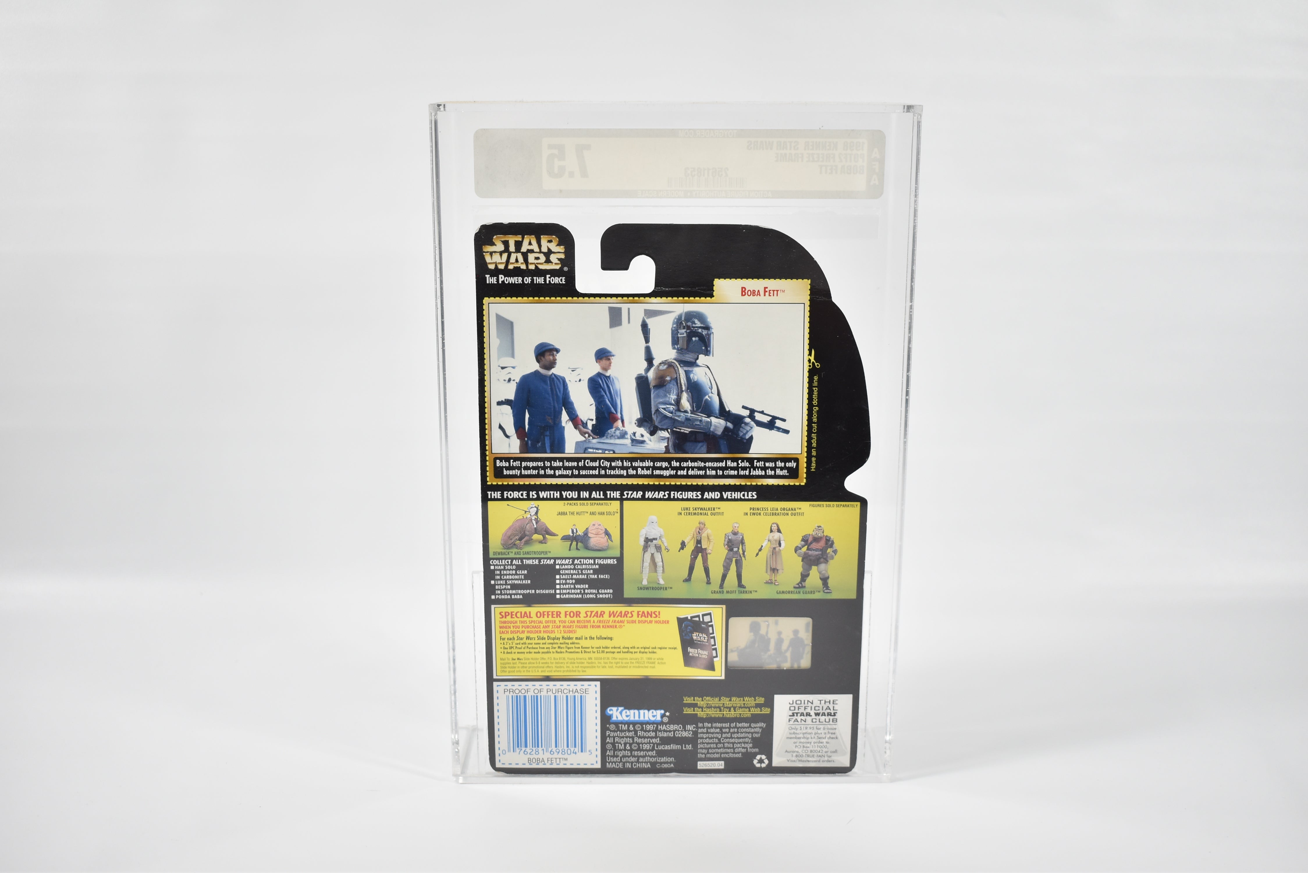 Star Wars Power of the force Green Card Freeze Frame Graded 7.5