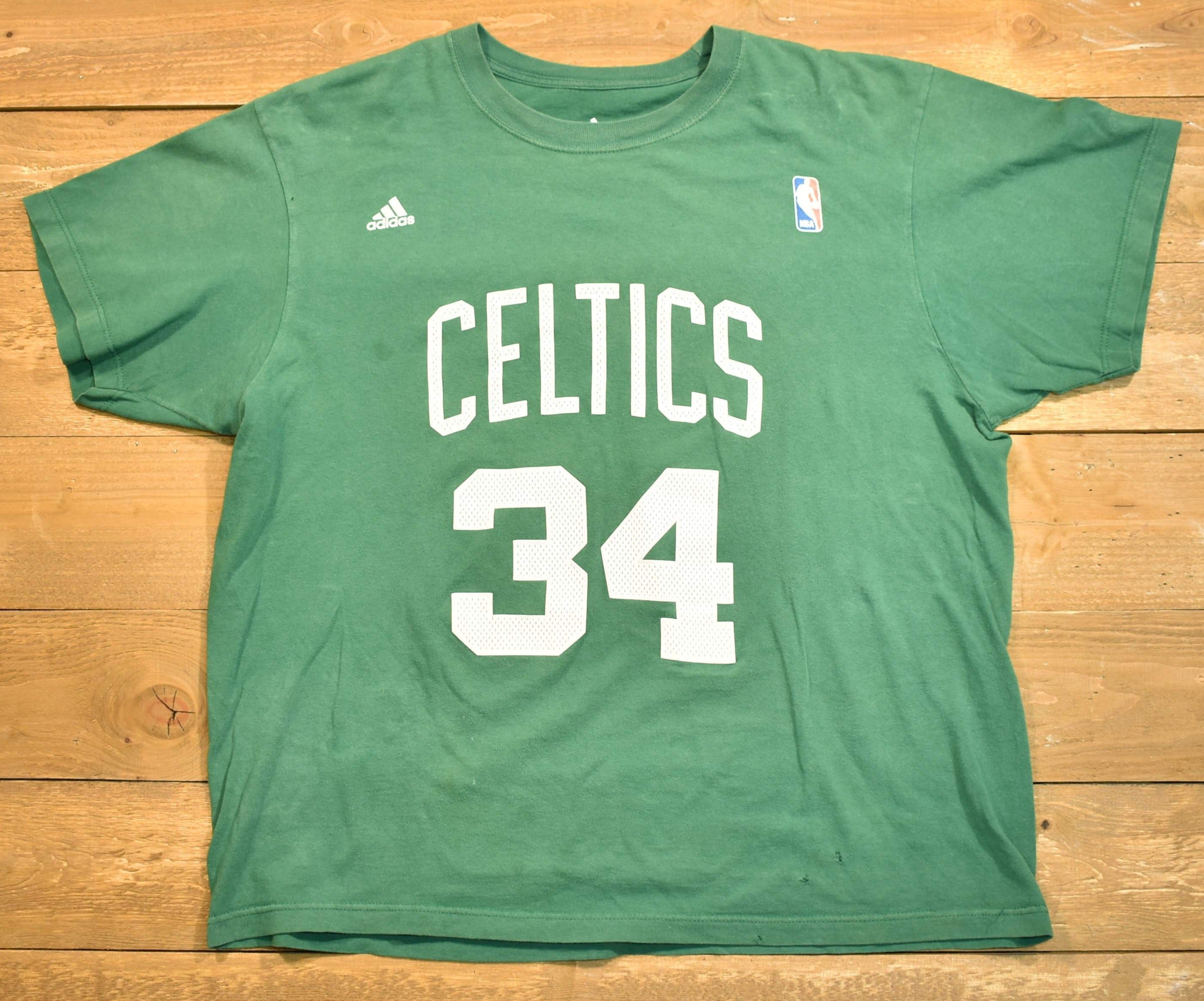 Boston Celtics Adidas X-large NBA basketball T-shirt green 34 Pierce