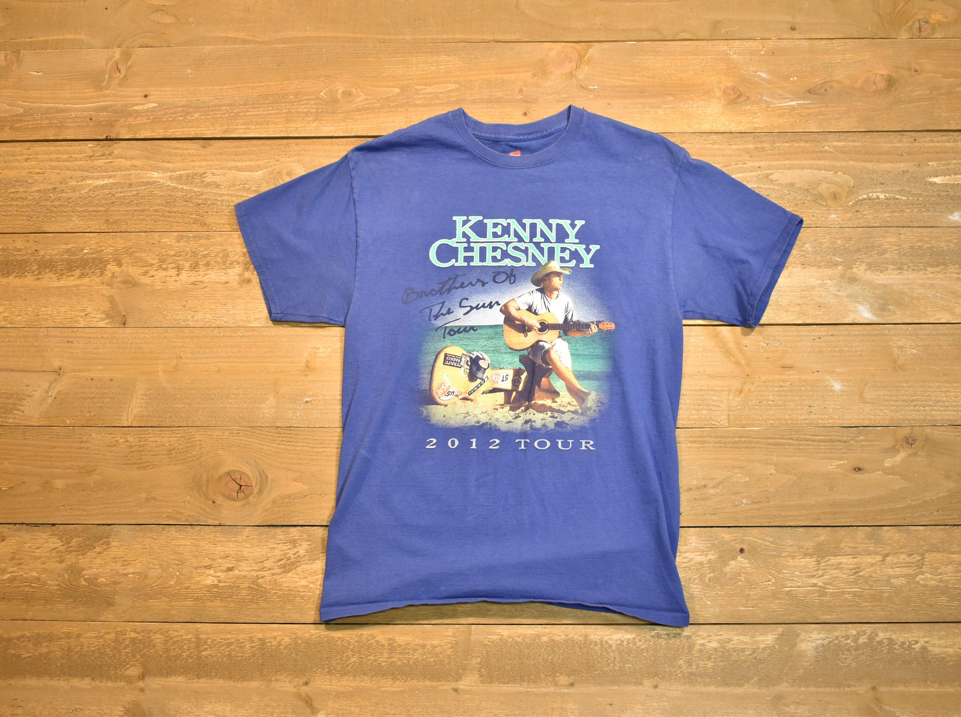 Kenny Chesney 2012 to a shirt medium blue men's T-shirt authentic
