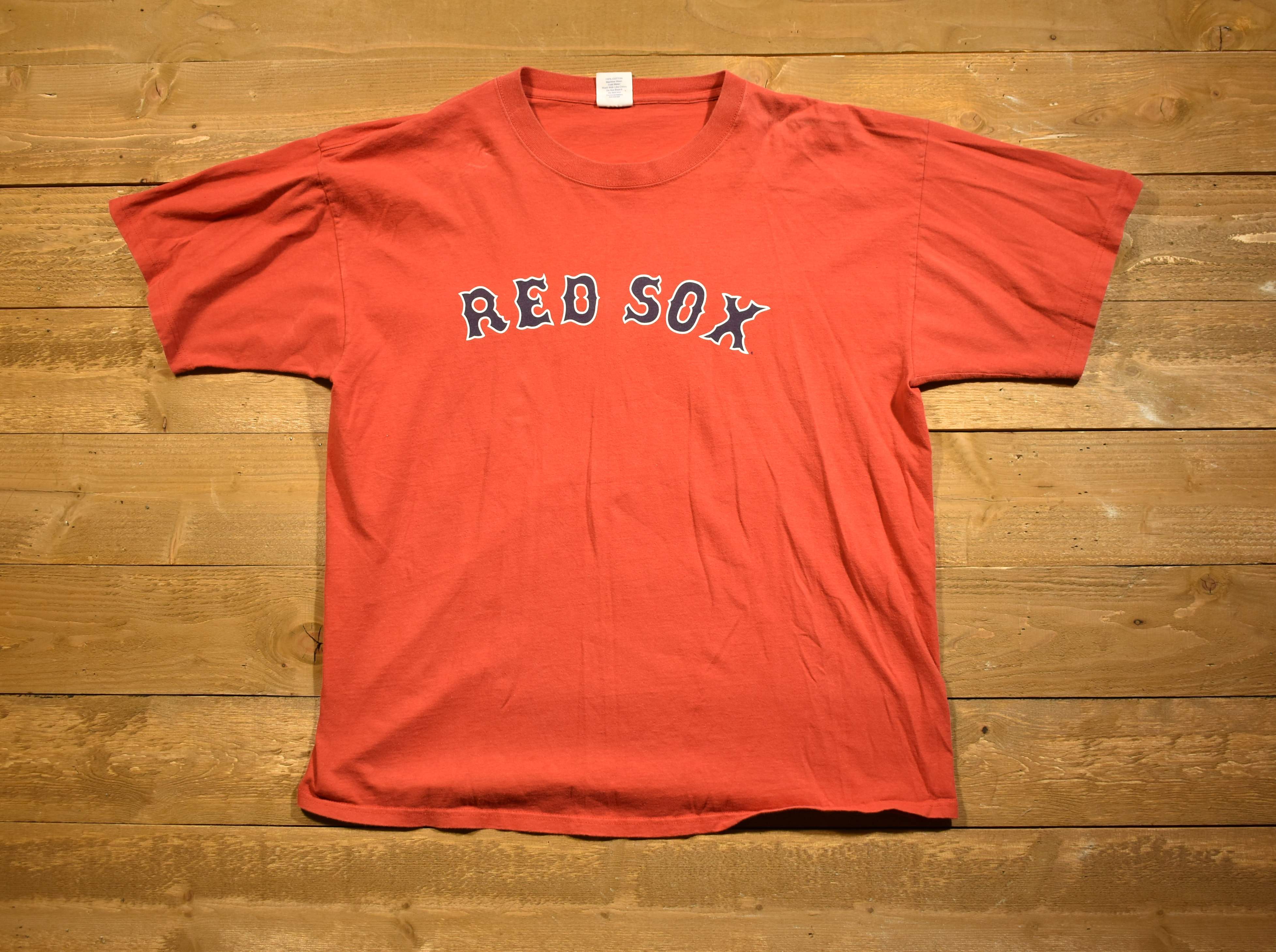 Boston Red Sox two XL majestic red T-shirt use authentic MLB baseball 29 Foulke
