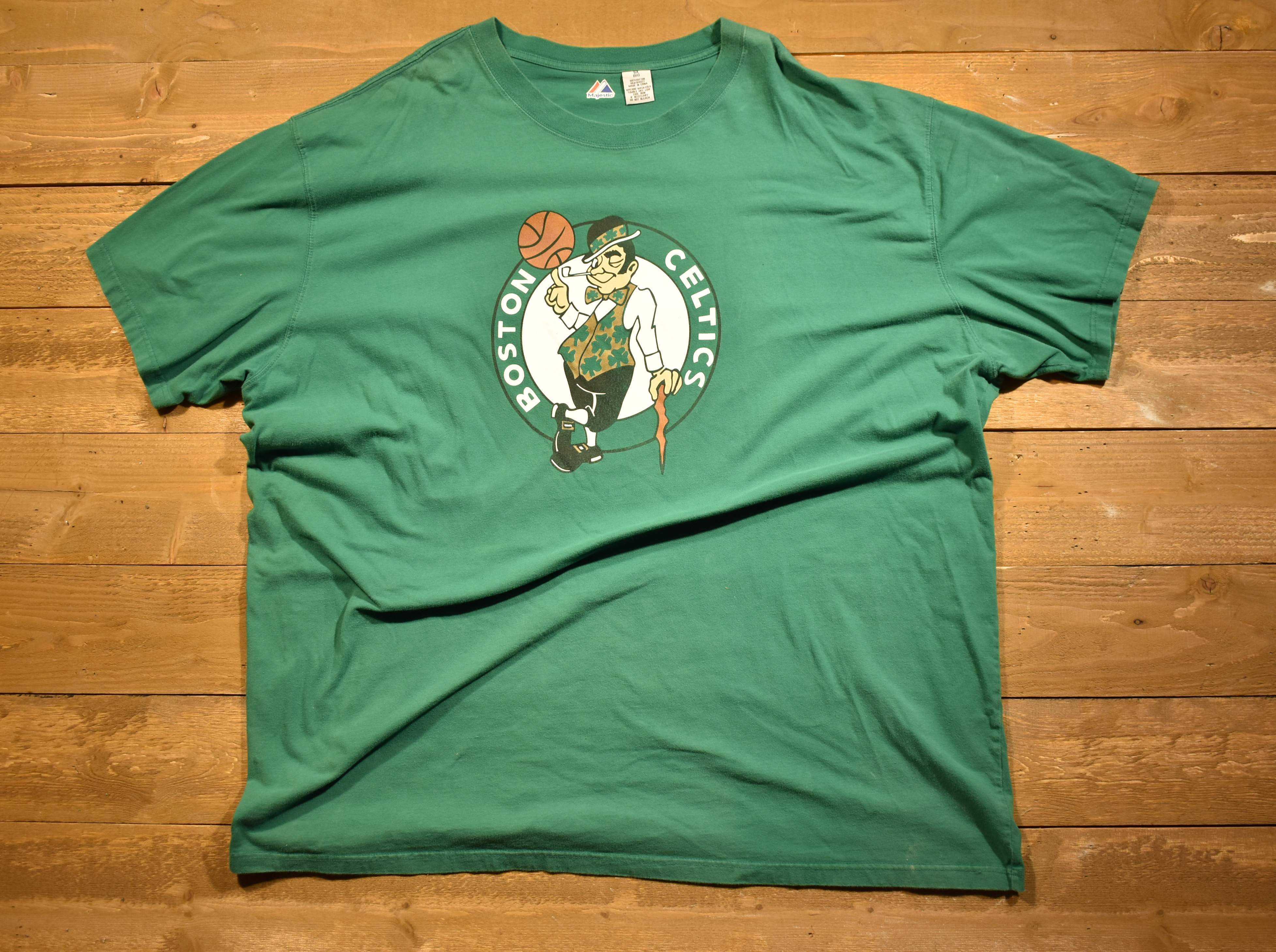 Boston Celtics NBA basketball T-shirt men's 6X majestic green used