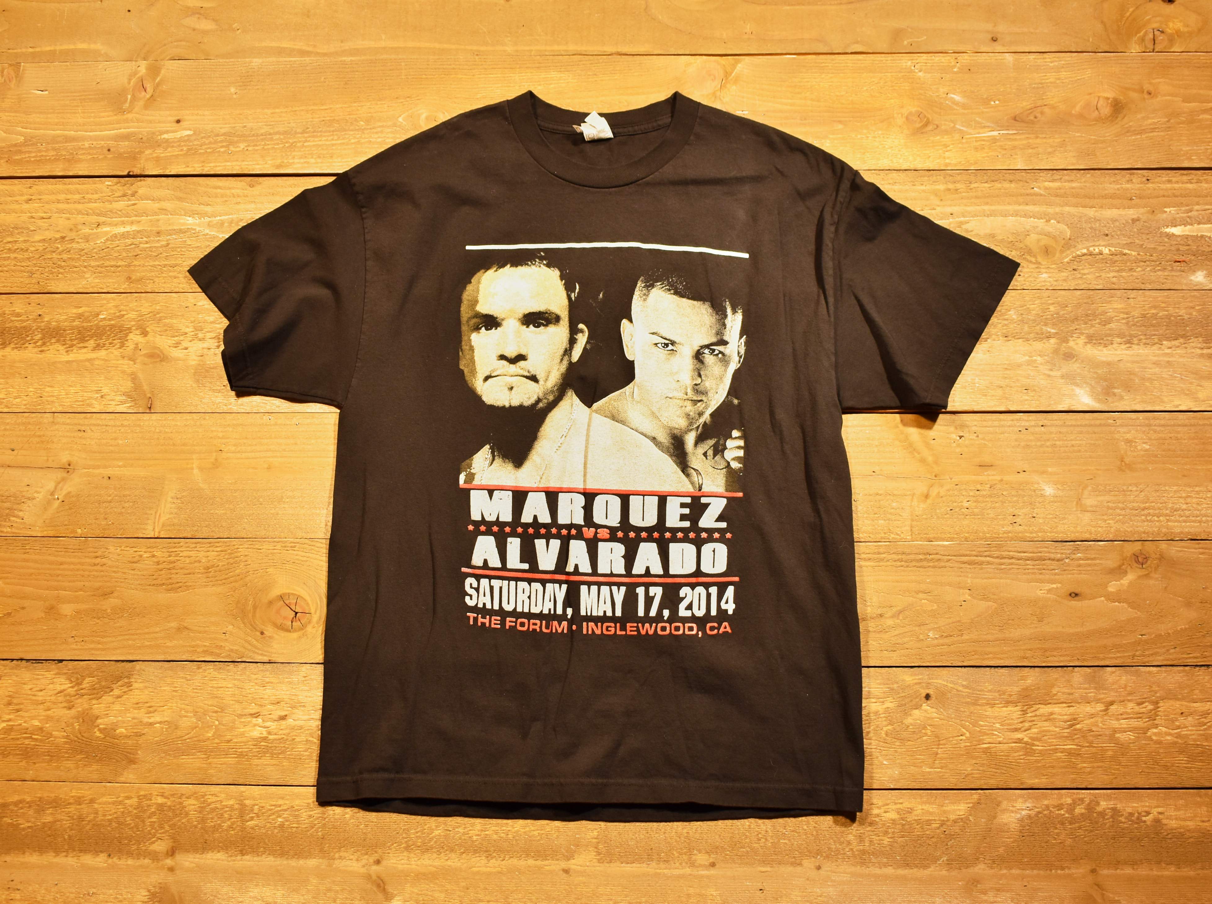 Marquez Vs Alvarado mens t shirt XL authentic 2014 Fight Inglewood Ca Used