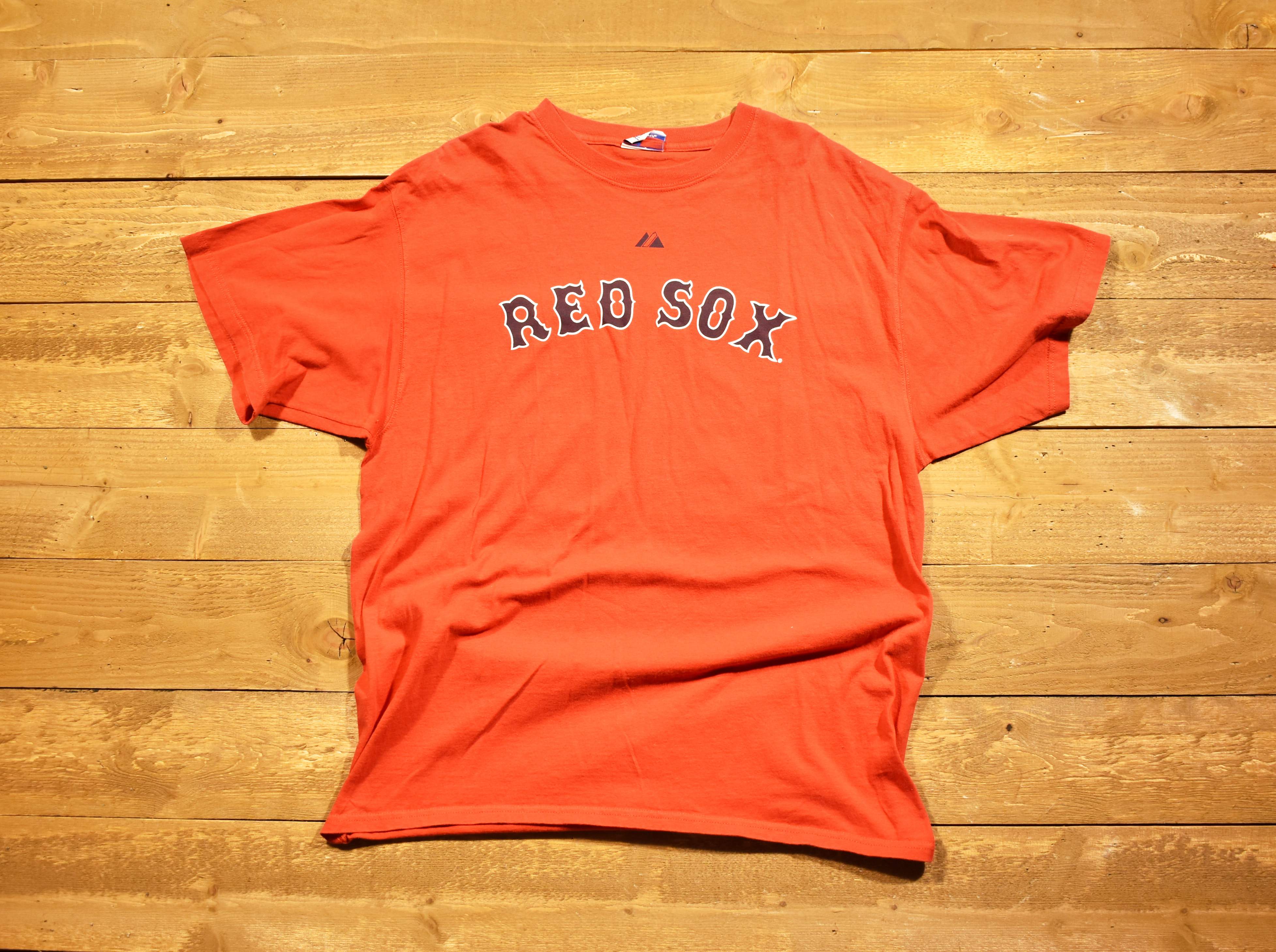 Boston Red Sox MLB baseball T-shirt XL red used men's majestic T-shirt Bay 44