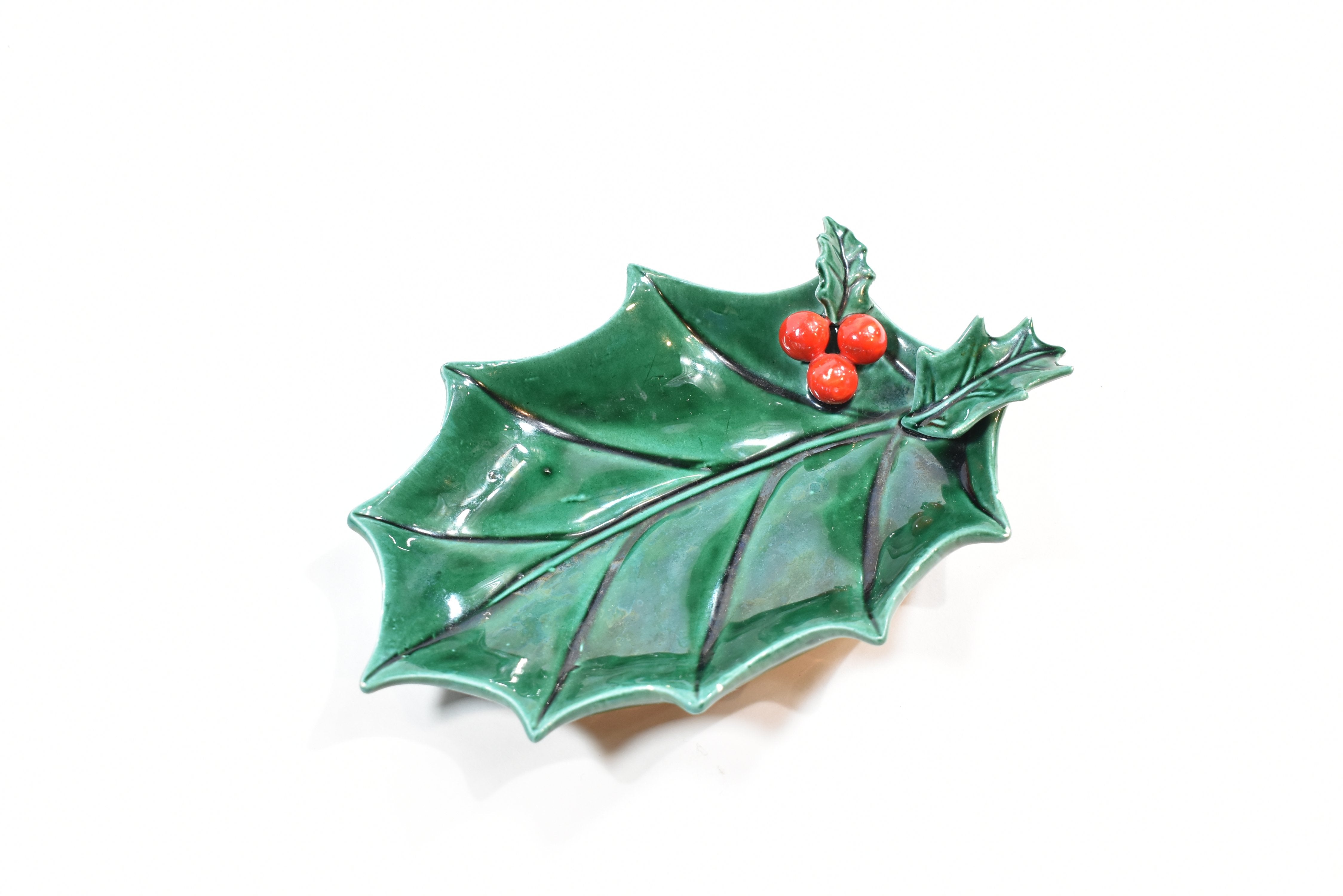 Christmas Holiday Bowl small plate Green