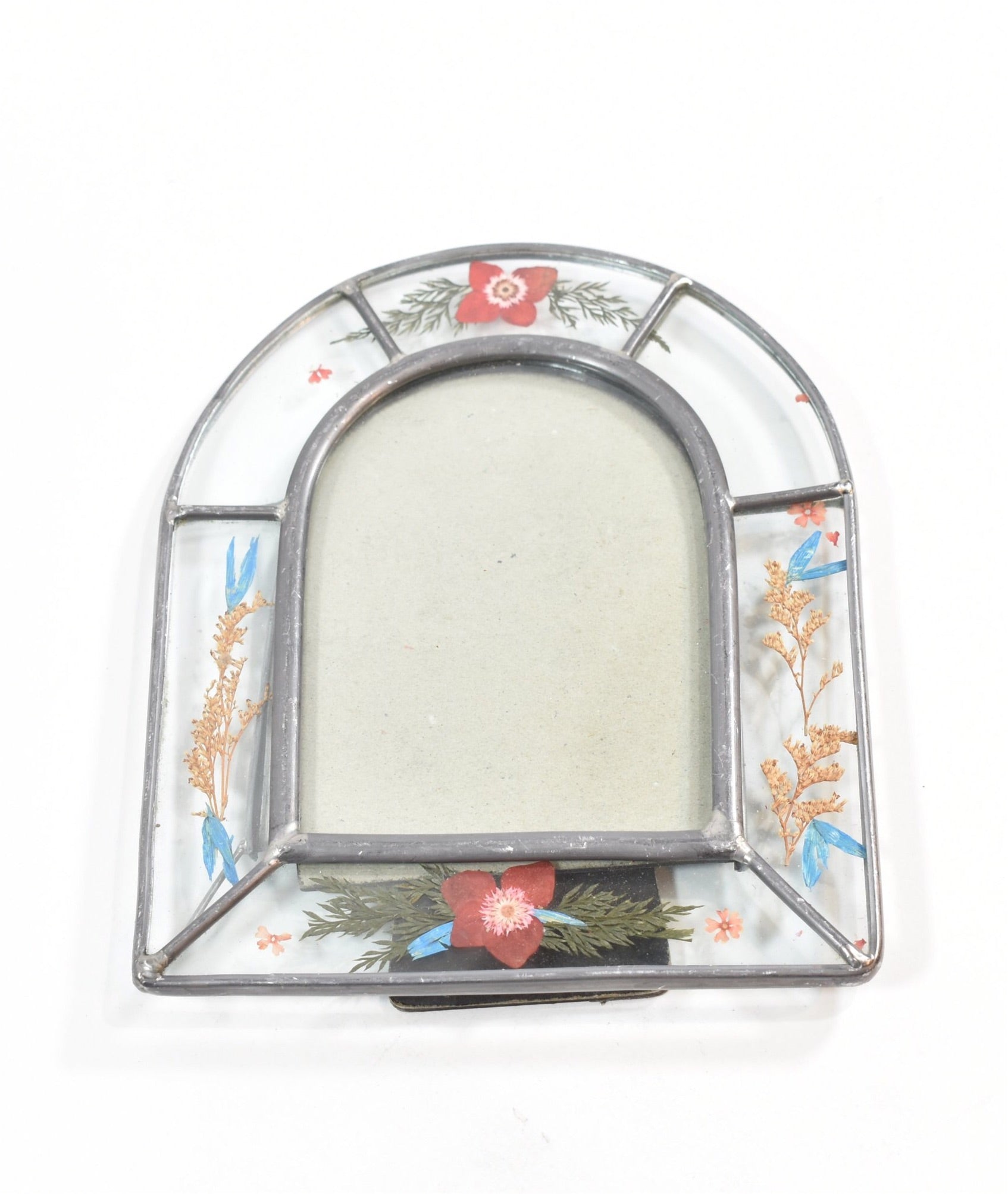 Picture Frame Vintage Window Glass Painted Glass 4 x 5