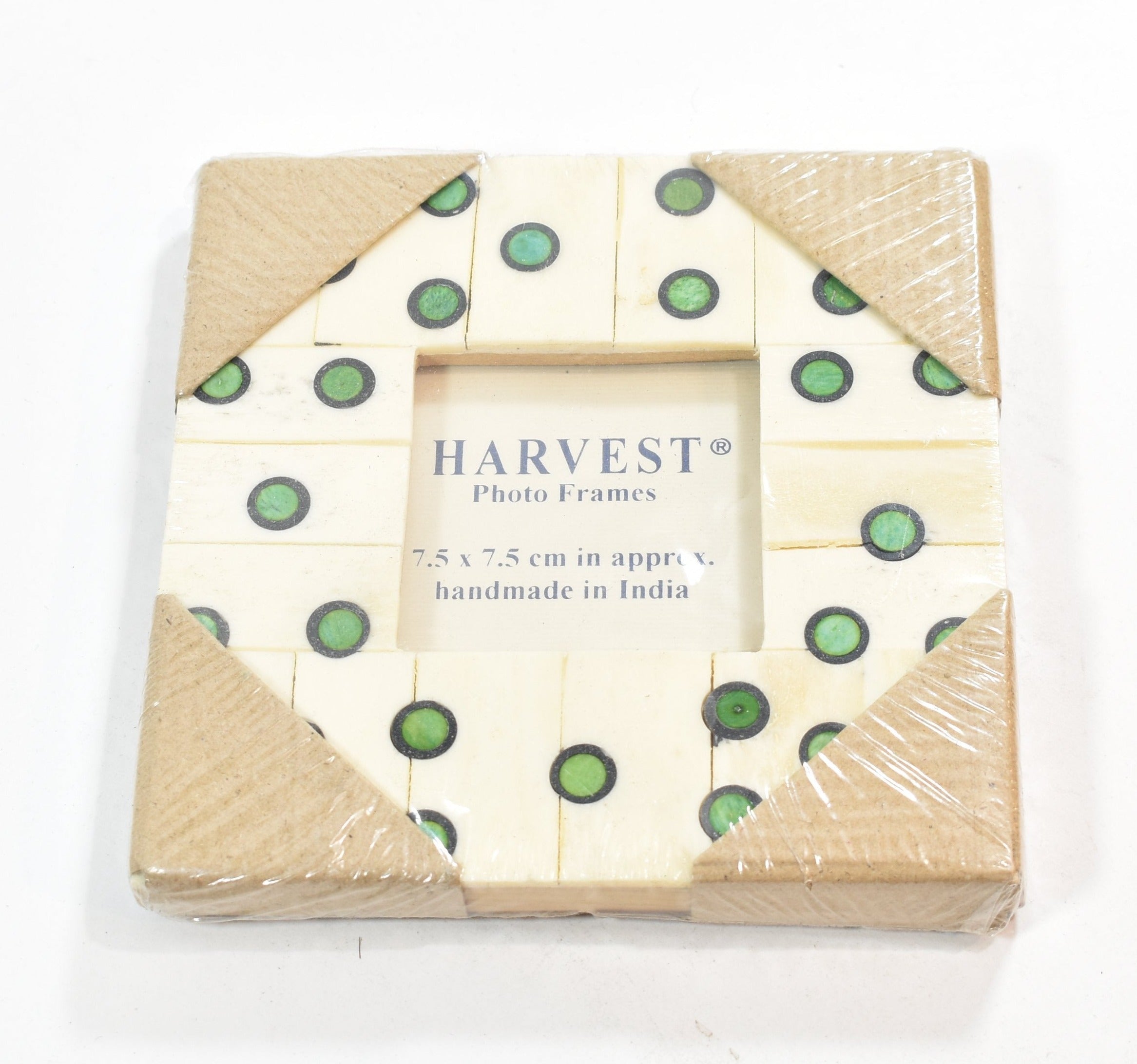 Harvest Photo Frame 7.5 x 7.5 Cm Handmade India NEW