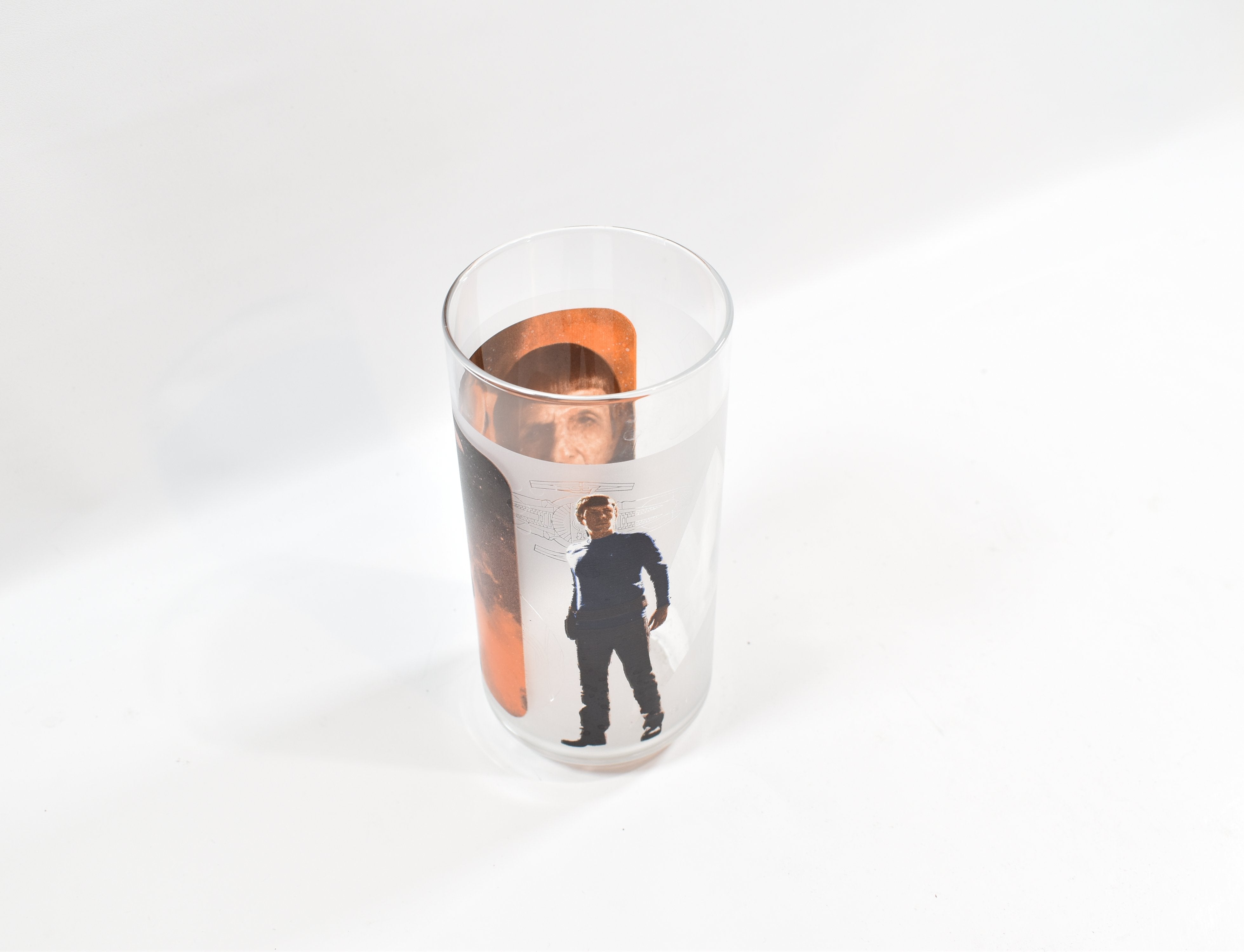 Star Trek Collectible Glass Cup 6 inch used