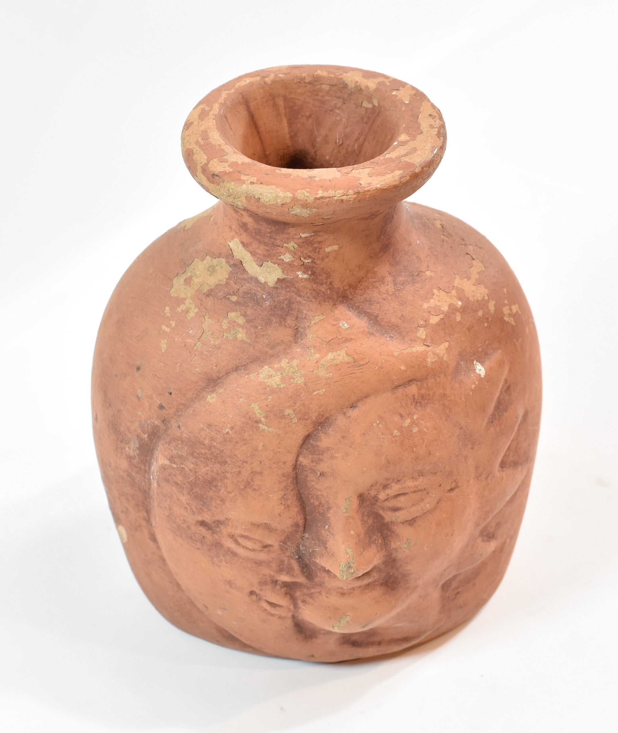 Sun and moon Pottery Vase Bottle Clay used