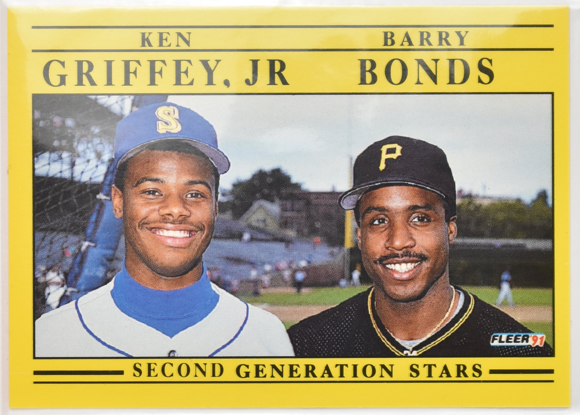 Ken Griffey Jr 710 Super Star Baseball Card Barry Bonds 1990 Fleer