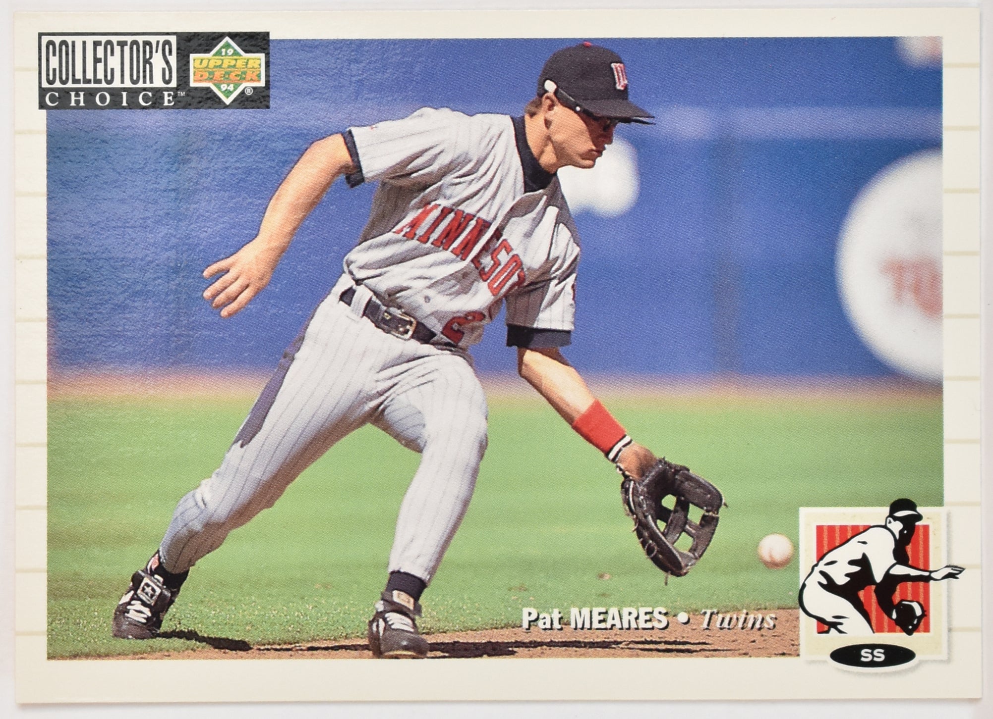 Pat Meares 202 Upper Deck 1993 Baseball Card