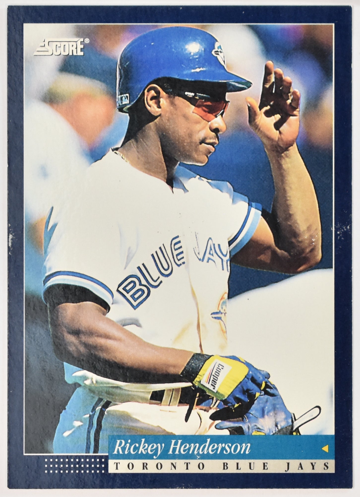 Rickey Henderson 35 Score 93 Pinnacle Baseball Card
