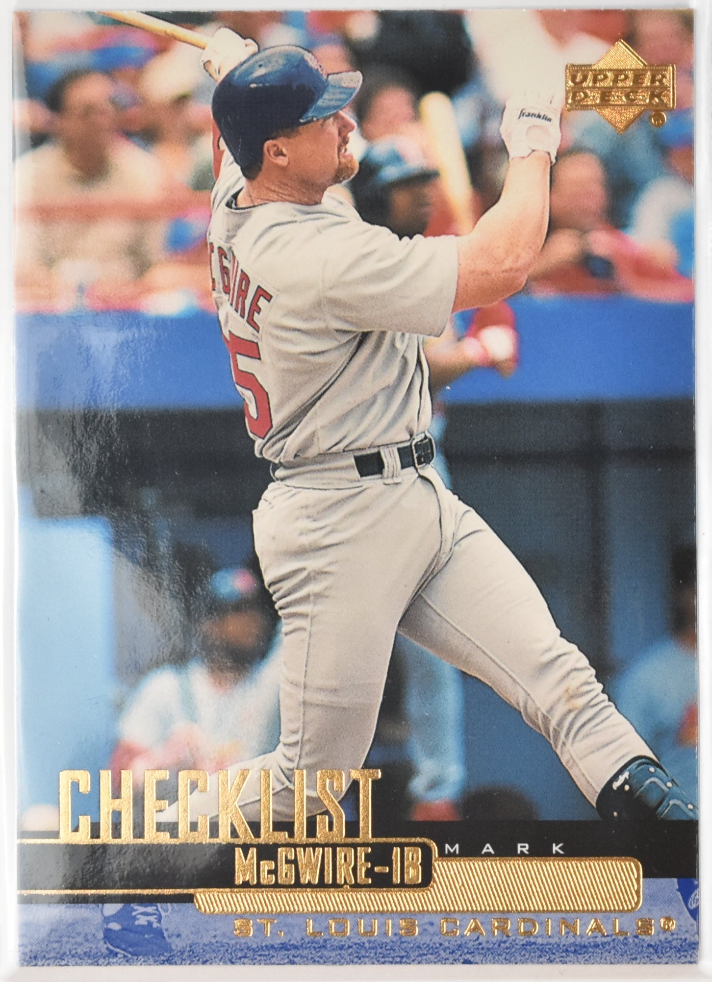 Mark McGwire Baseball Card 268 Upper Deck 1999 Checklist