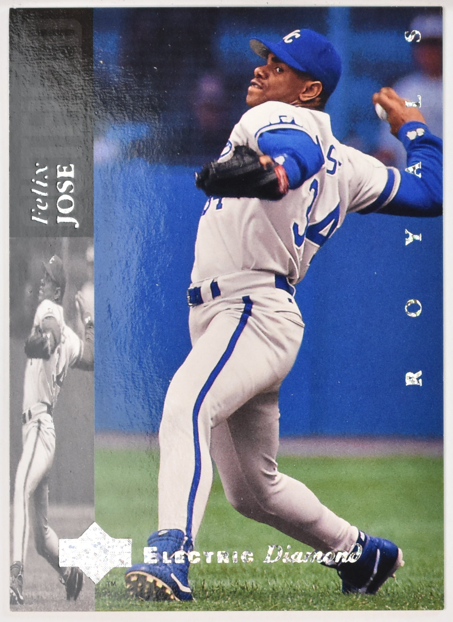 Felix Jose 226 Upper Deck Electric Diamond Baseball 1994