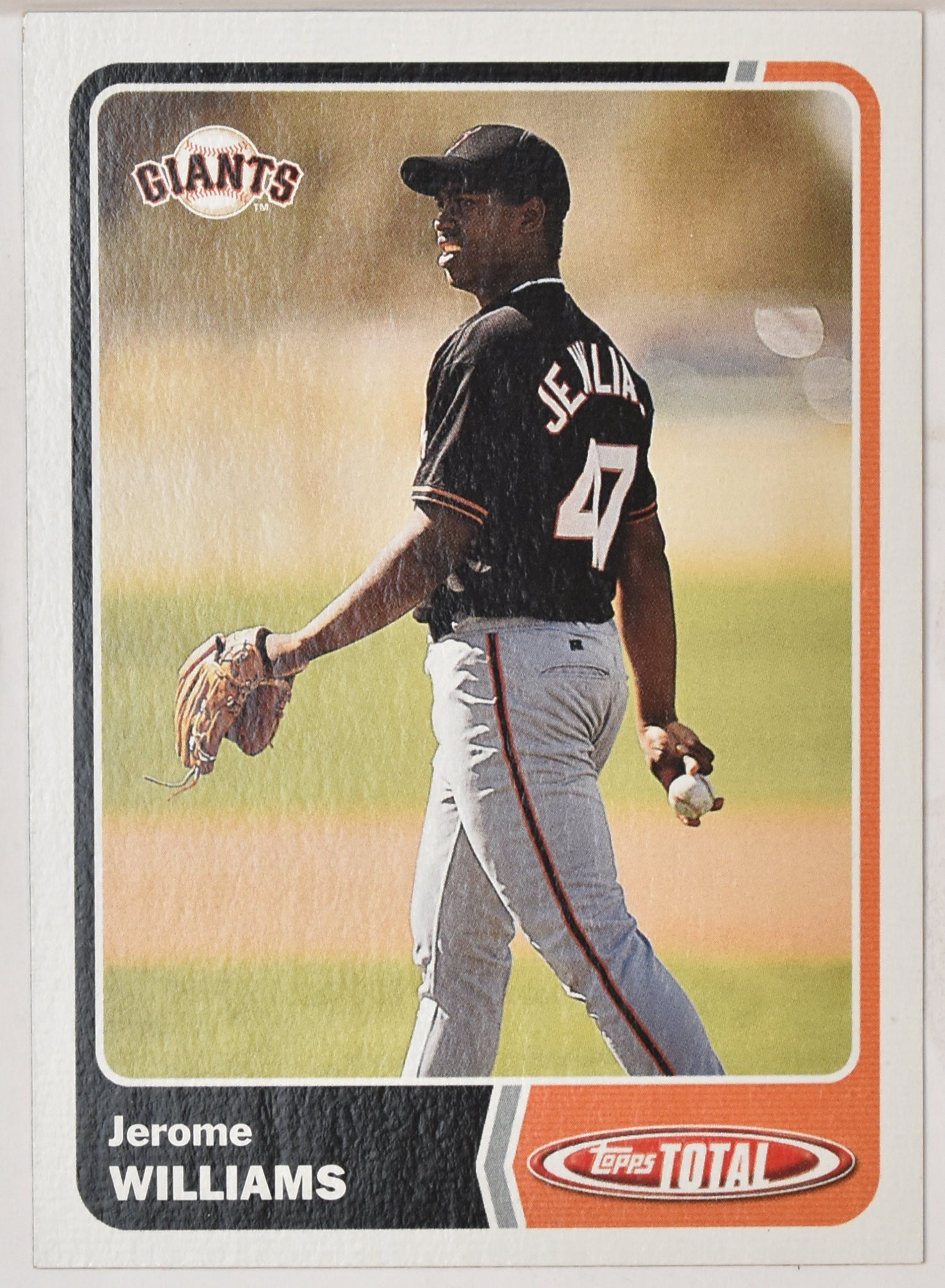 Jerome Williams 130 Topps Total 2003 Baseball Card