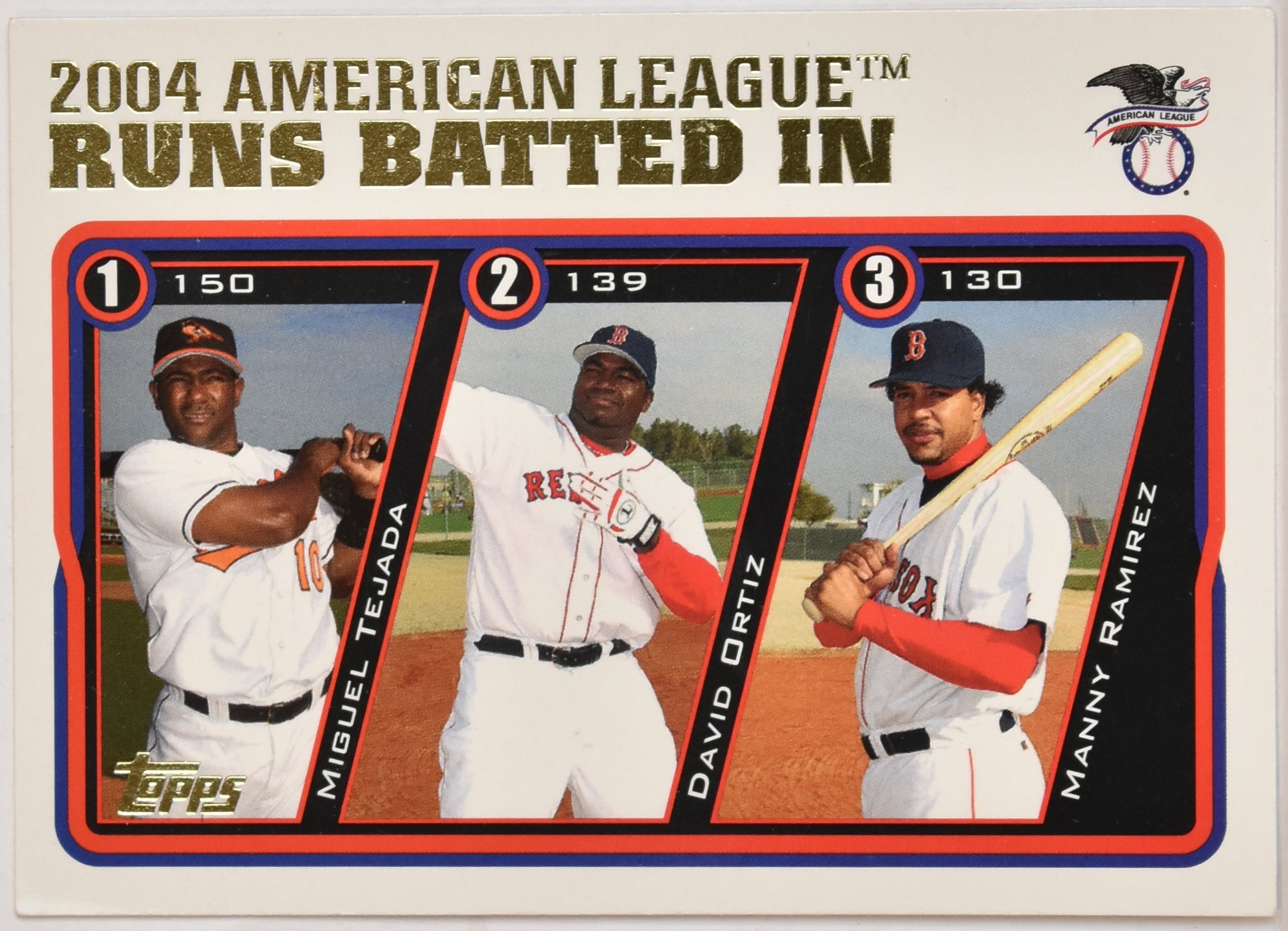 Miguel Tejada 340 Runs Batted Topps Baseball Card