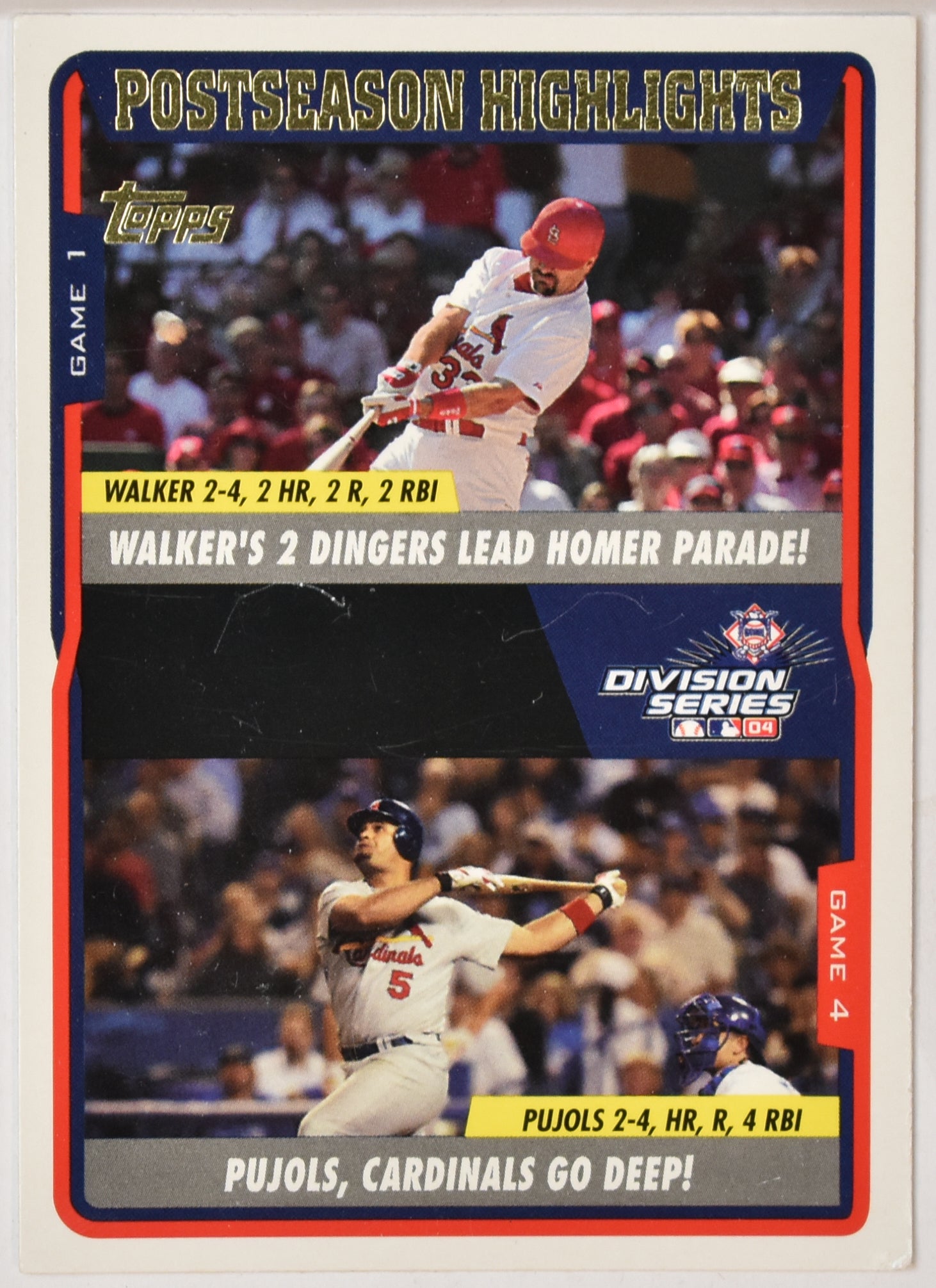 Postseason Highlights 350 Topps Baseball Card