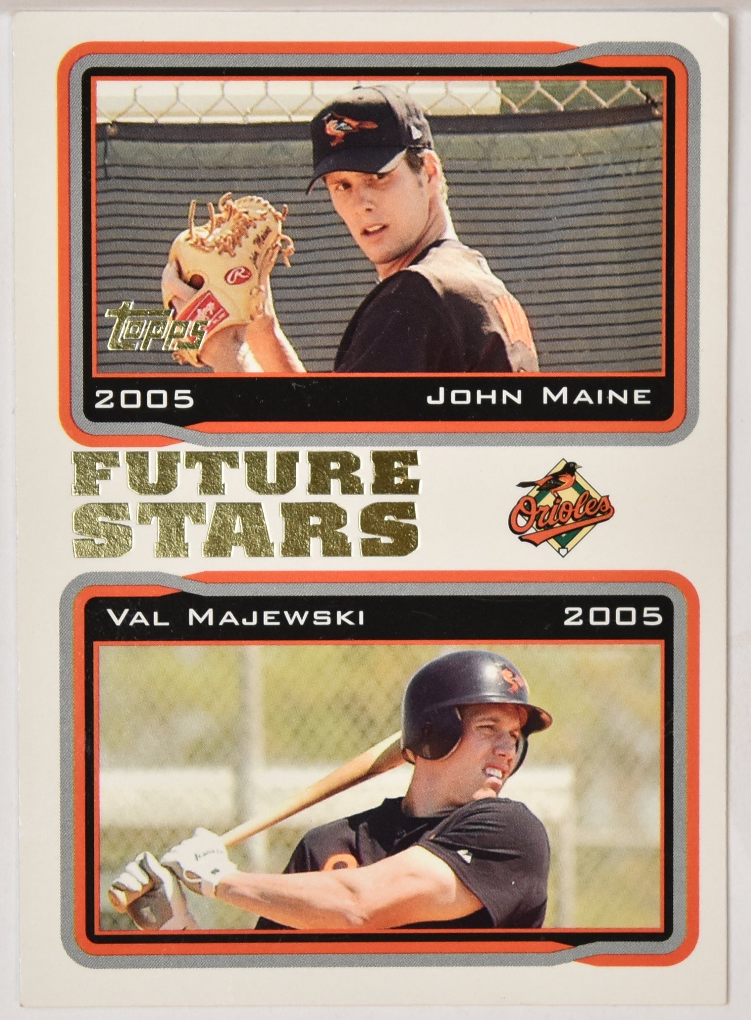 John Maine Future Stars Val Majewski 327 Topps Baseball Card
