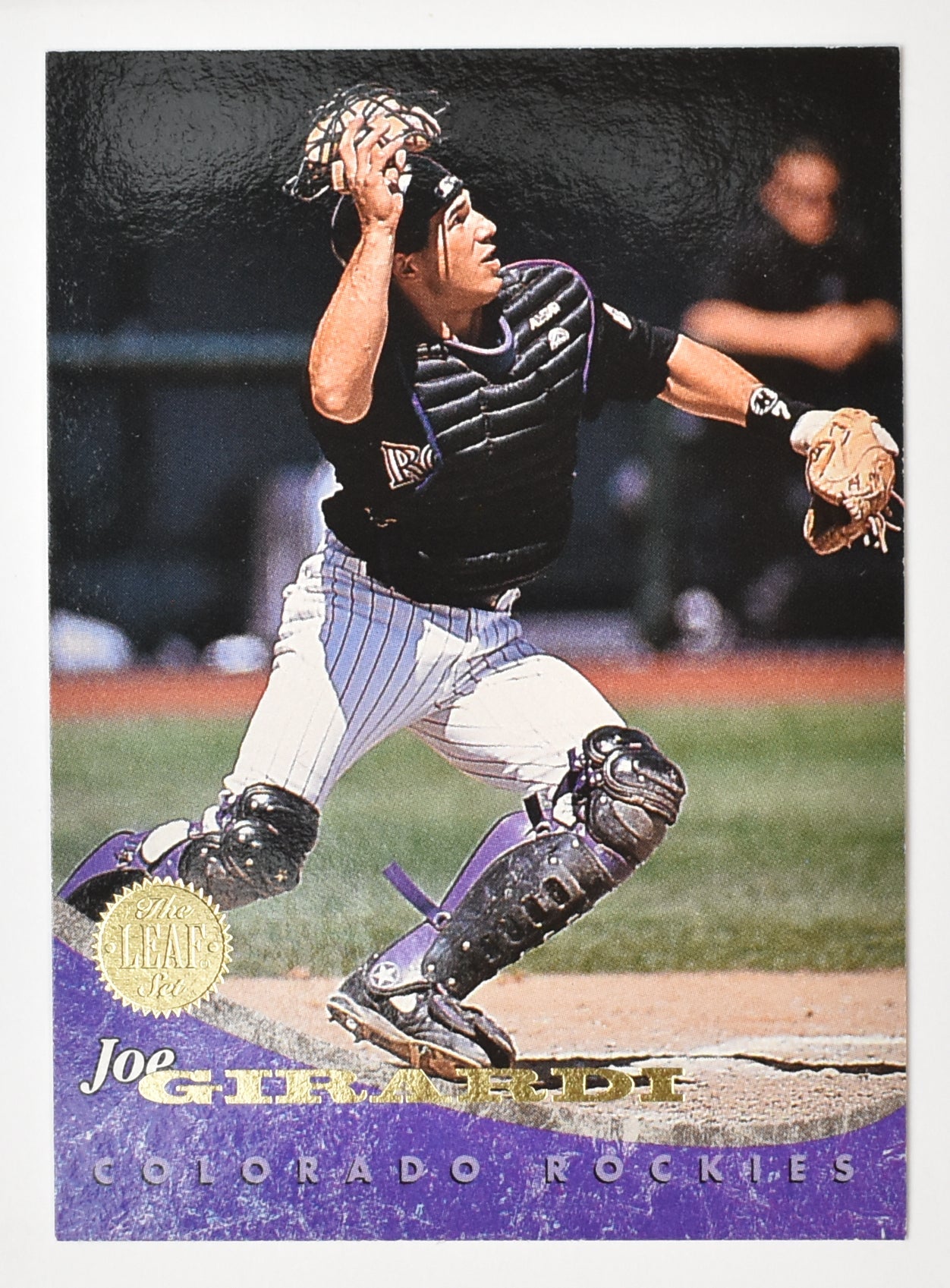 Joe Girardi 3 Rockies Leaf Set 94 Baseball Card