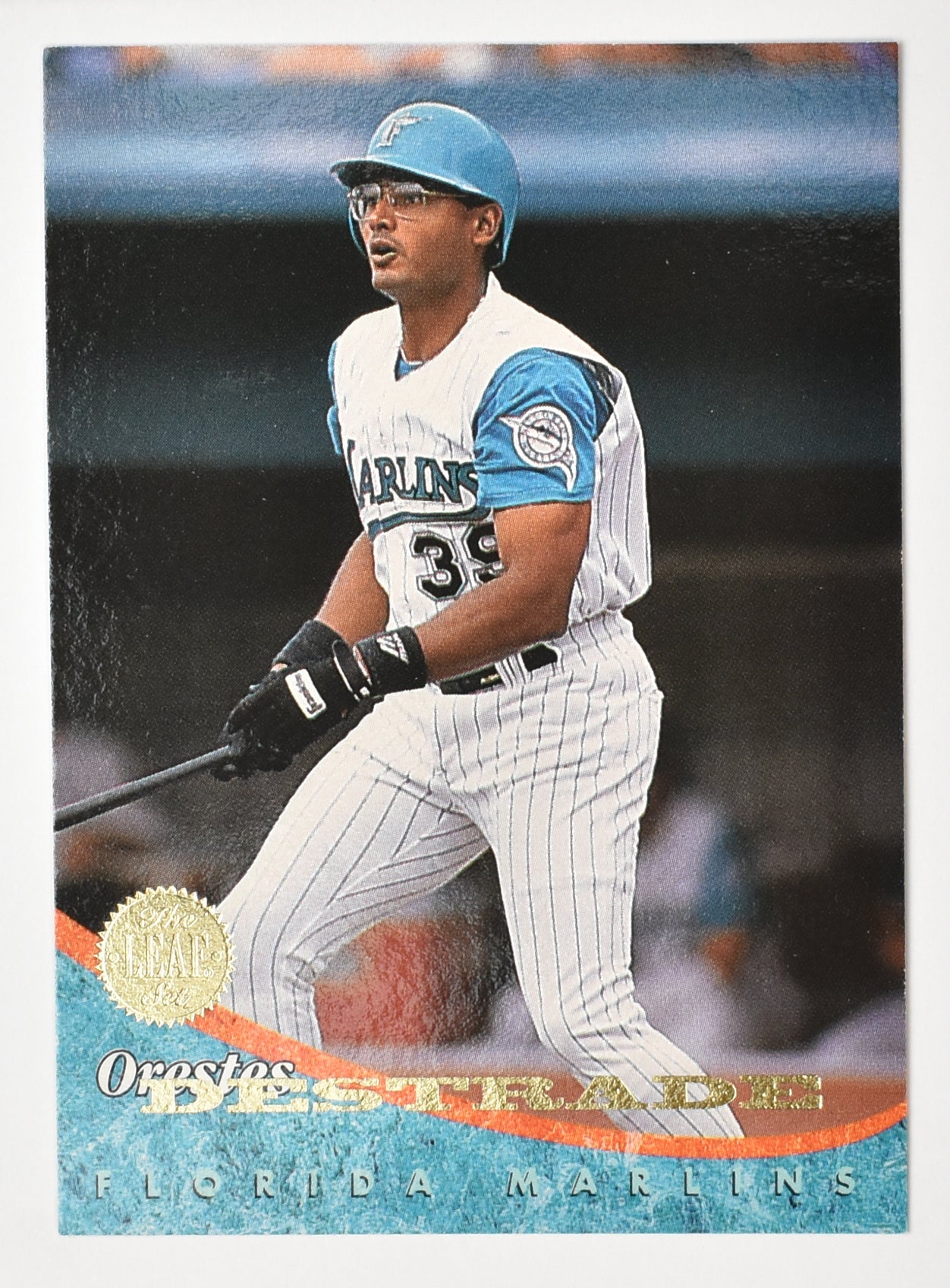 Orestes Destrade 191 Marlins Leaf Set 94 Baseball Card