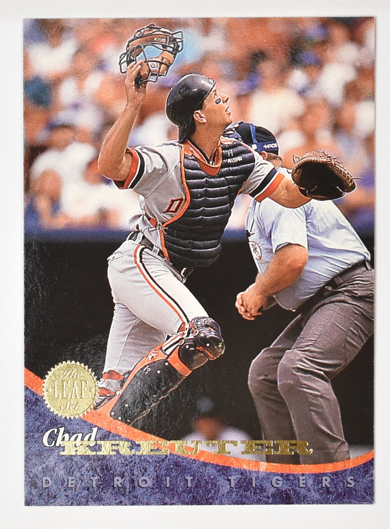 Chad Kreutter 5 Detroit Tigers Leaf Set 1994 Baseball Card