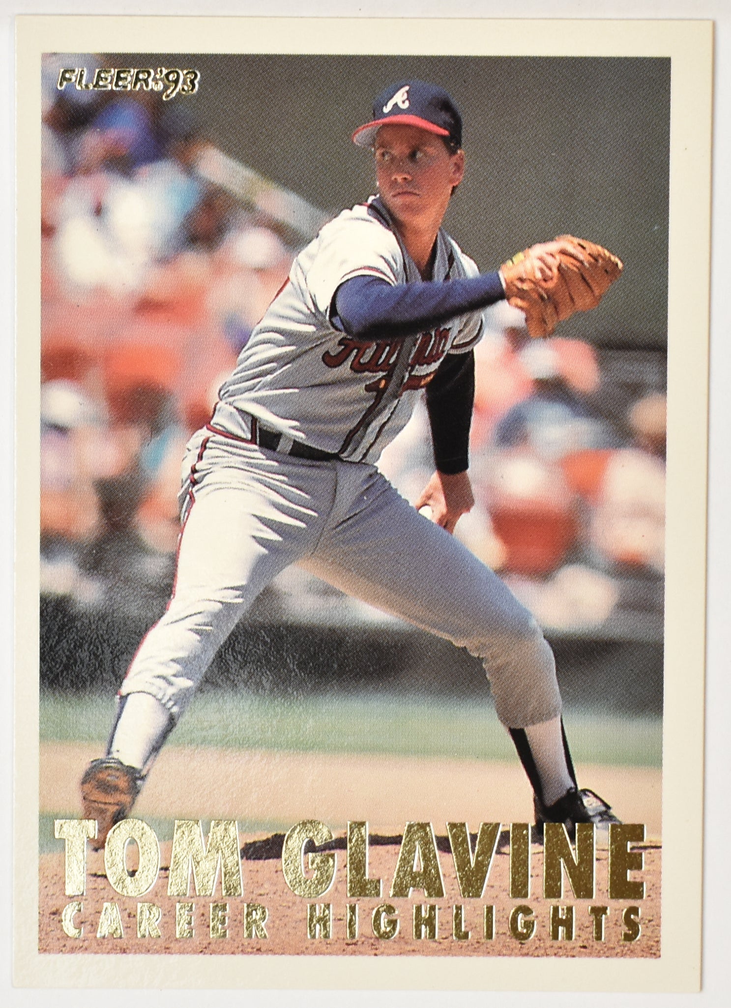 Tom Glavine No 10 Fleer 1993 Baseball Card
