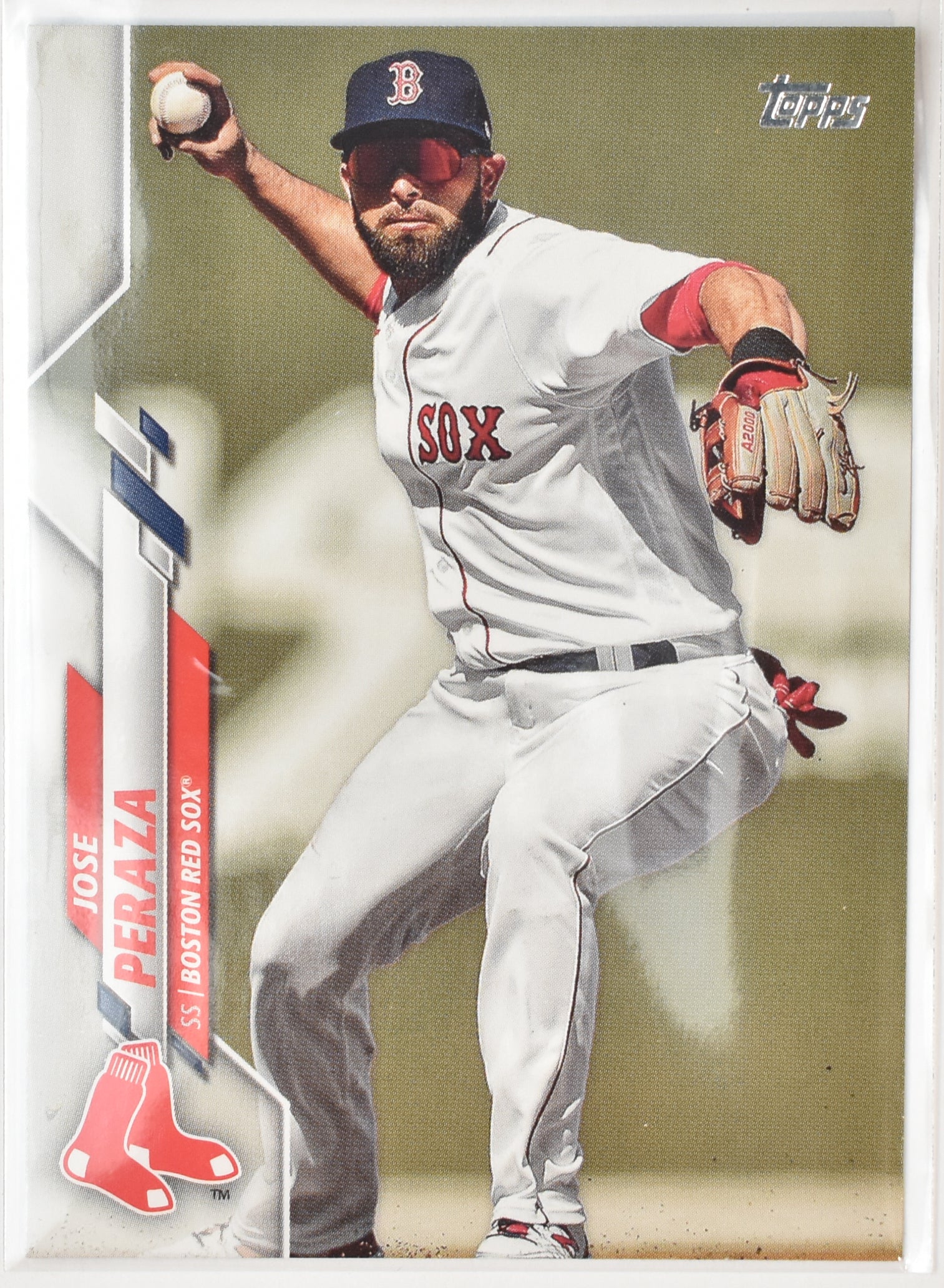Jose Peraza U-47 Boston Red Sox Topps Baseball Card 2020