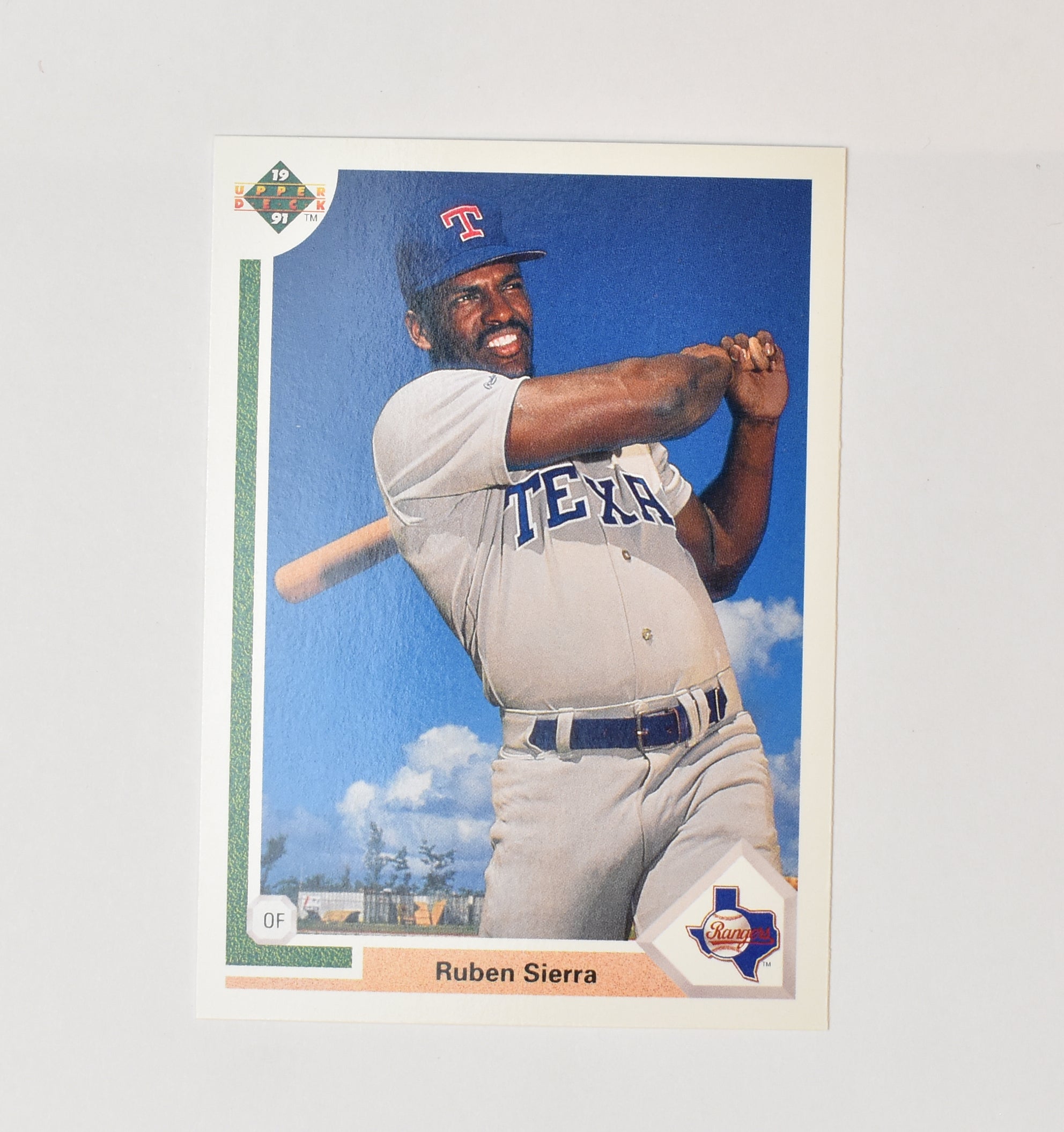 Ruben Sierra Sierra 455 Upper Deck Baseball Card 1991 Texas Rangers