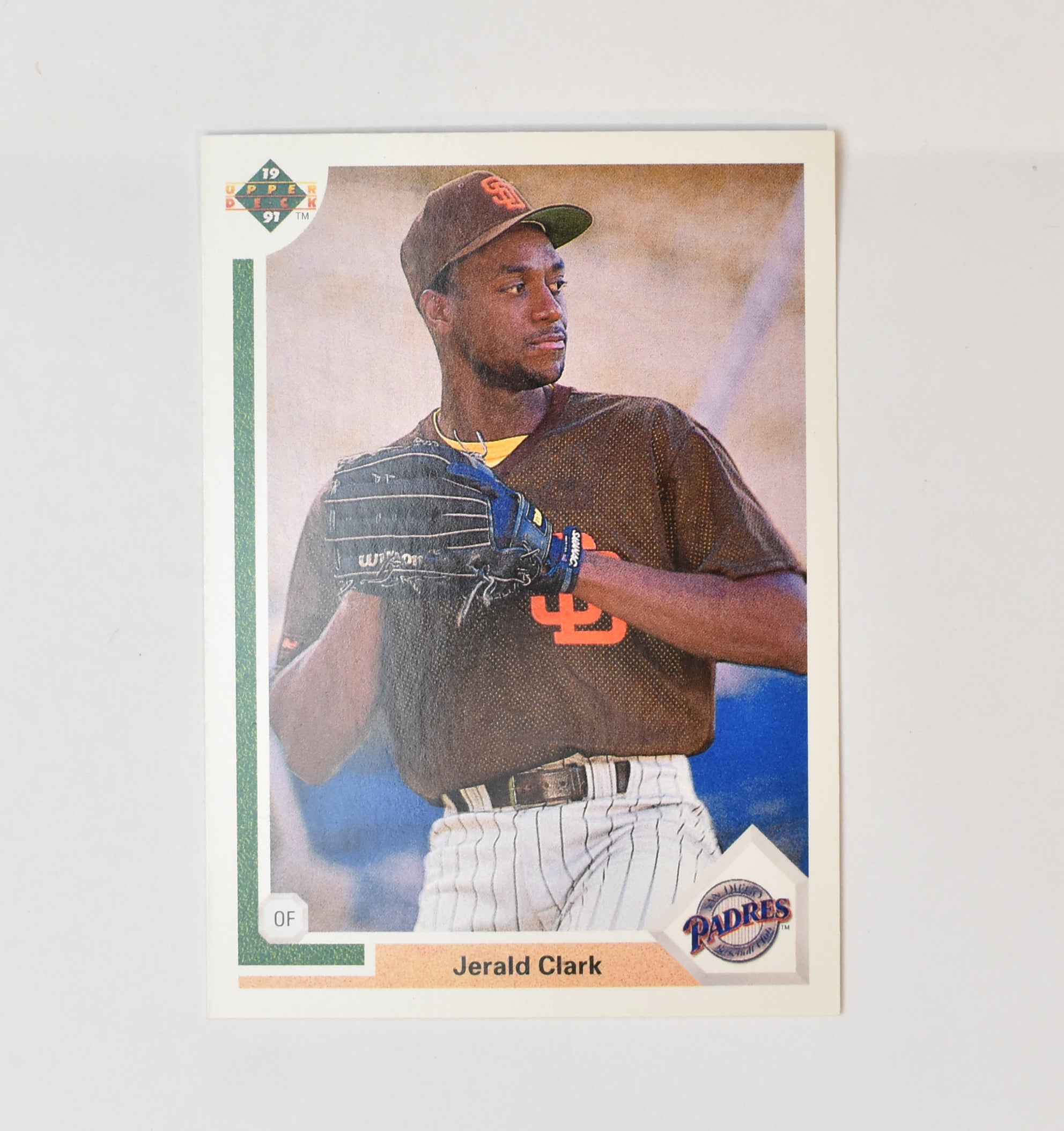 Jerald Clark 624 Upper Deck Baseball Card 1991 San Diego Padres