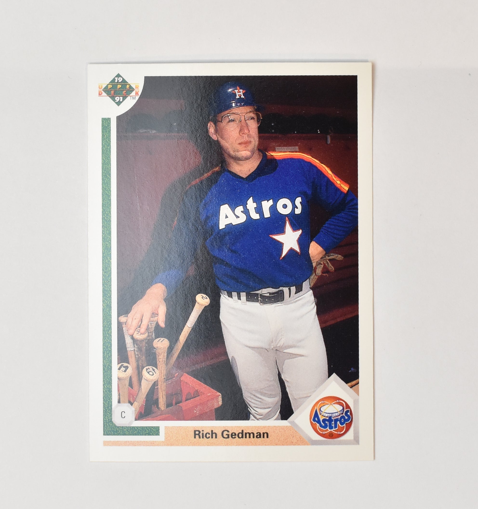 Rich Gedman 588 Upper Deck Baseball Card 1991 Houston Astros