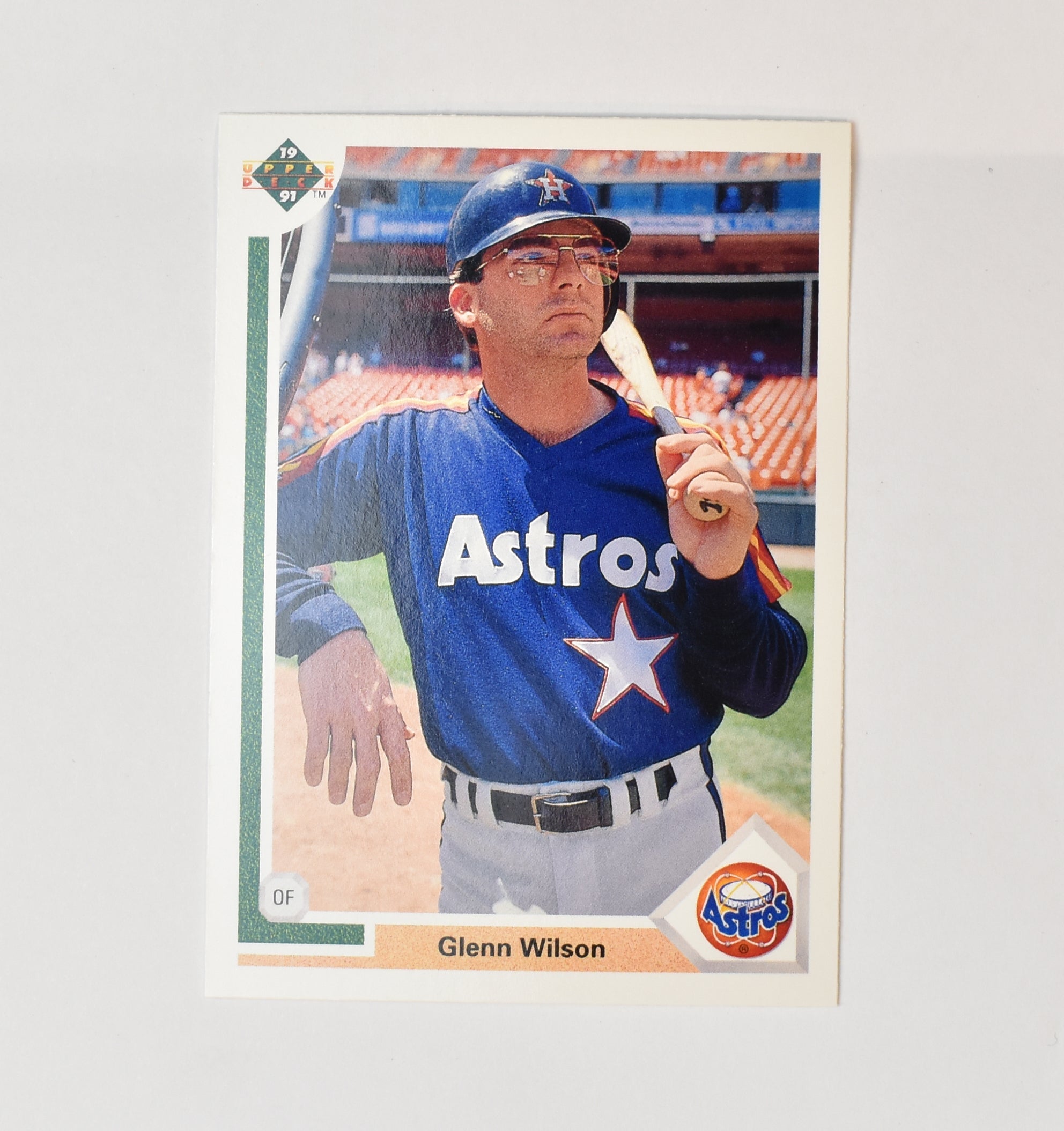 Glenn Wilson 515 Upper Deck Baseball Card 1991 Houston Astros