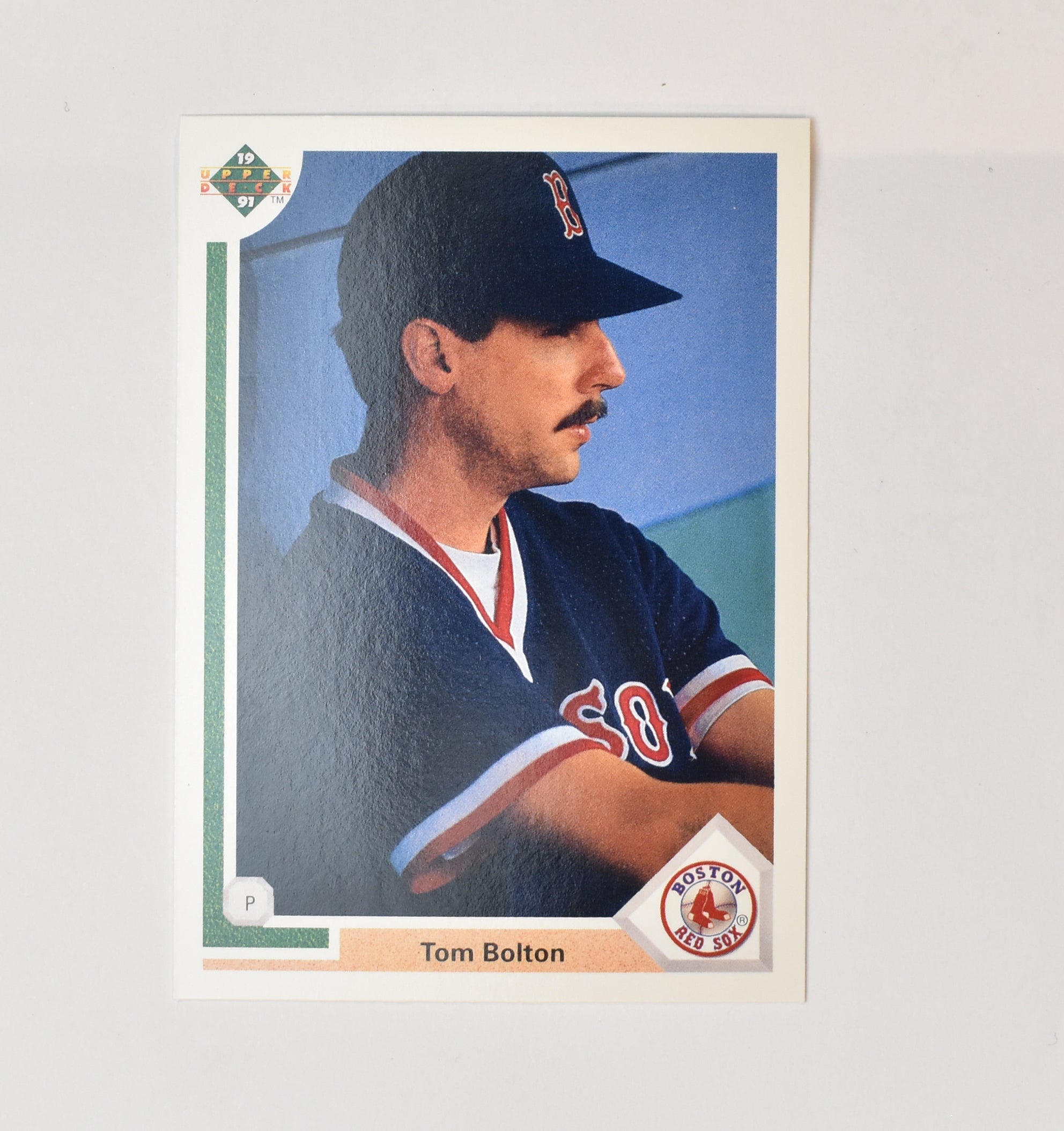 Tom Bolton 86 Upper Deck Baseball Card 1991 Boston Red Sox