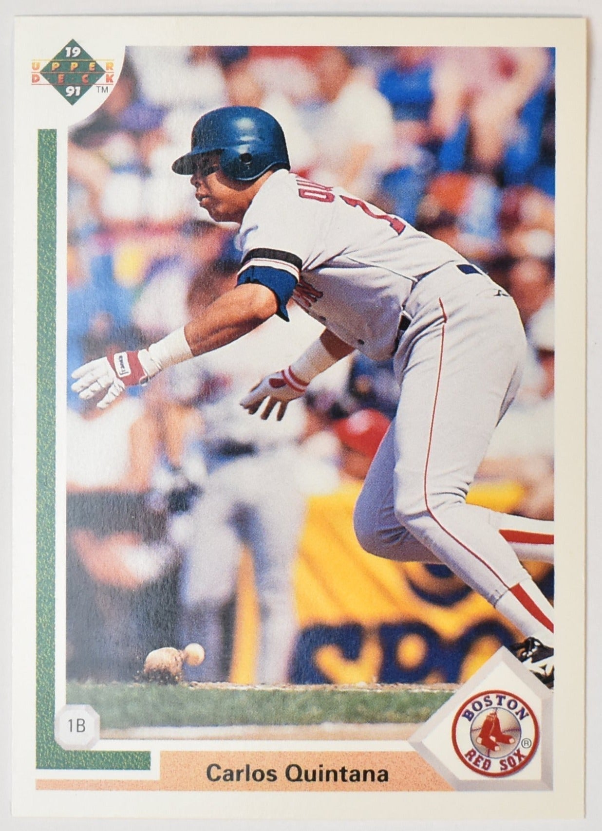 Carlos Quintana 232 Upper Deck Baseball Card 1991 Boston Red Sox